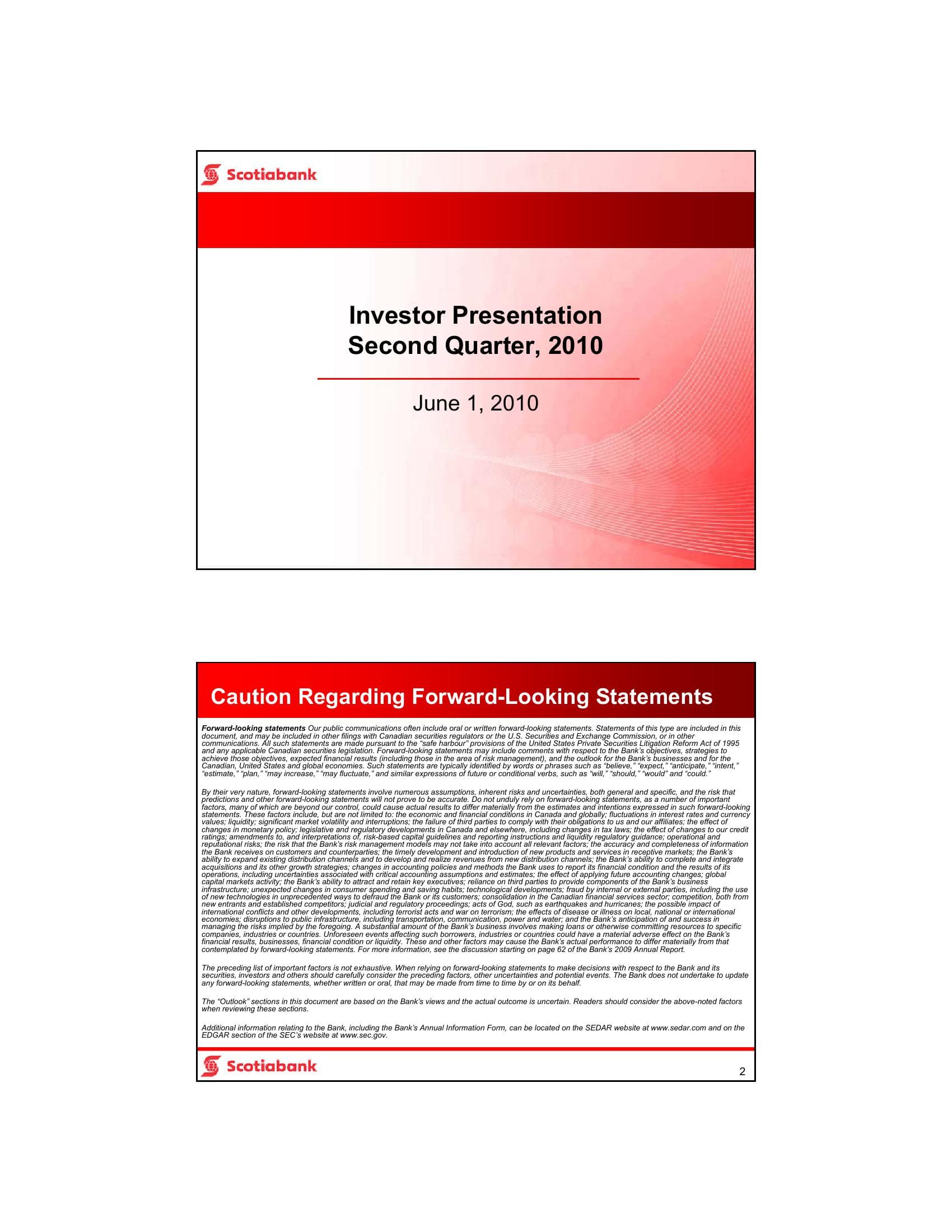 International Banking: Second Half 2010 Outlook image