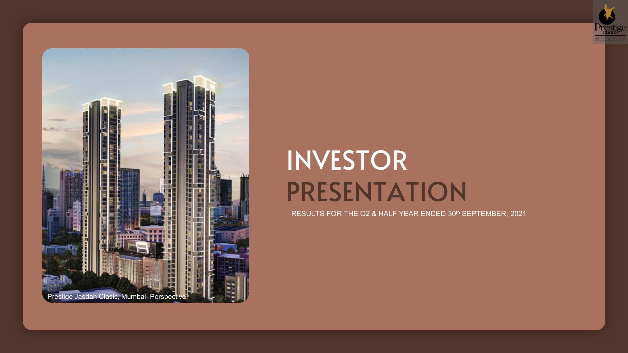 Prestige Group Corporate Presentation image