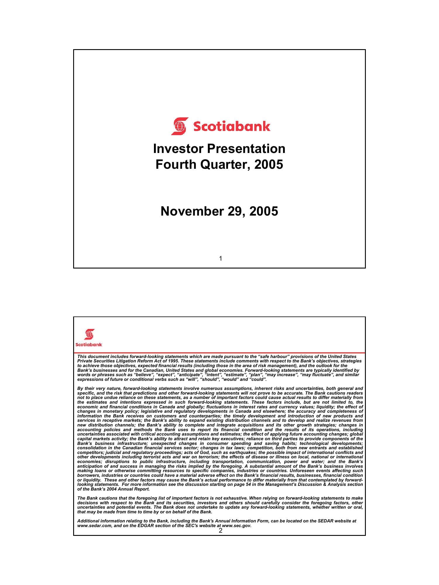 Investor Presentation Q4 2005 image