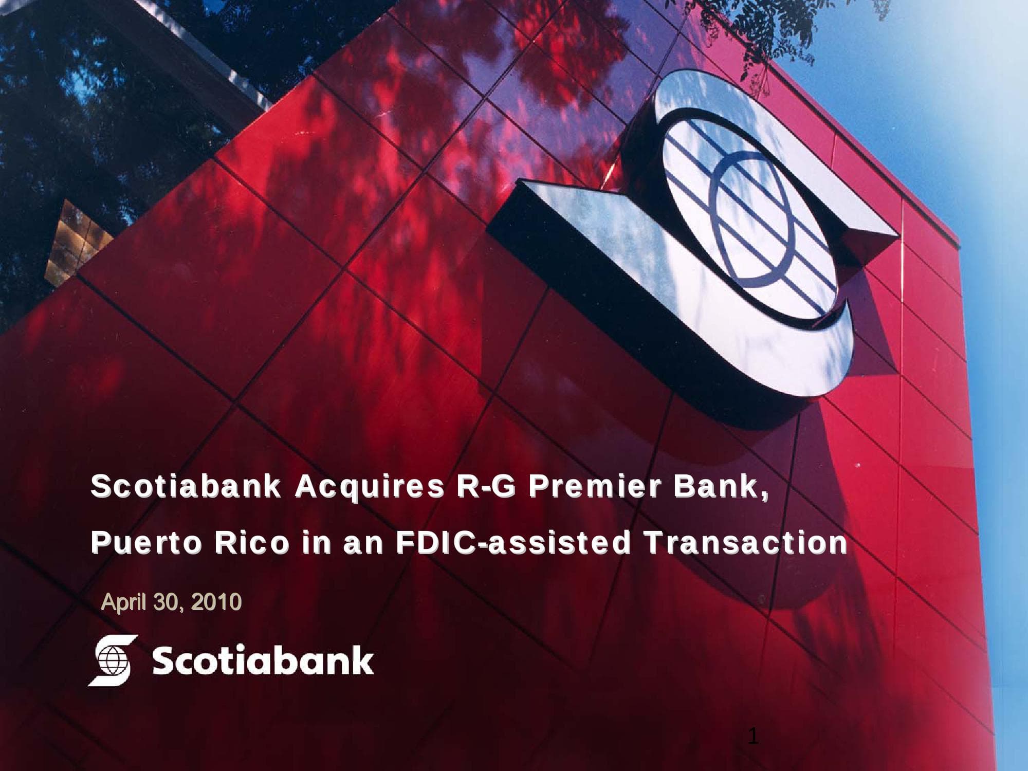 Investor Presentation: Scotiabank & R-G Premier image