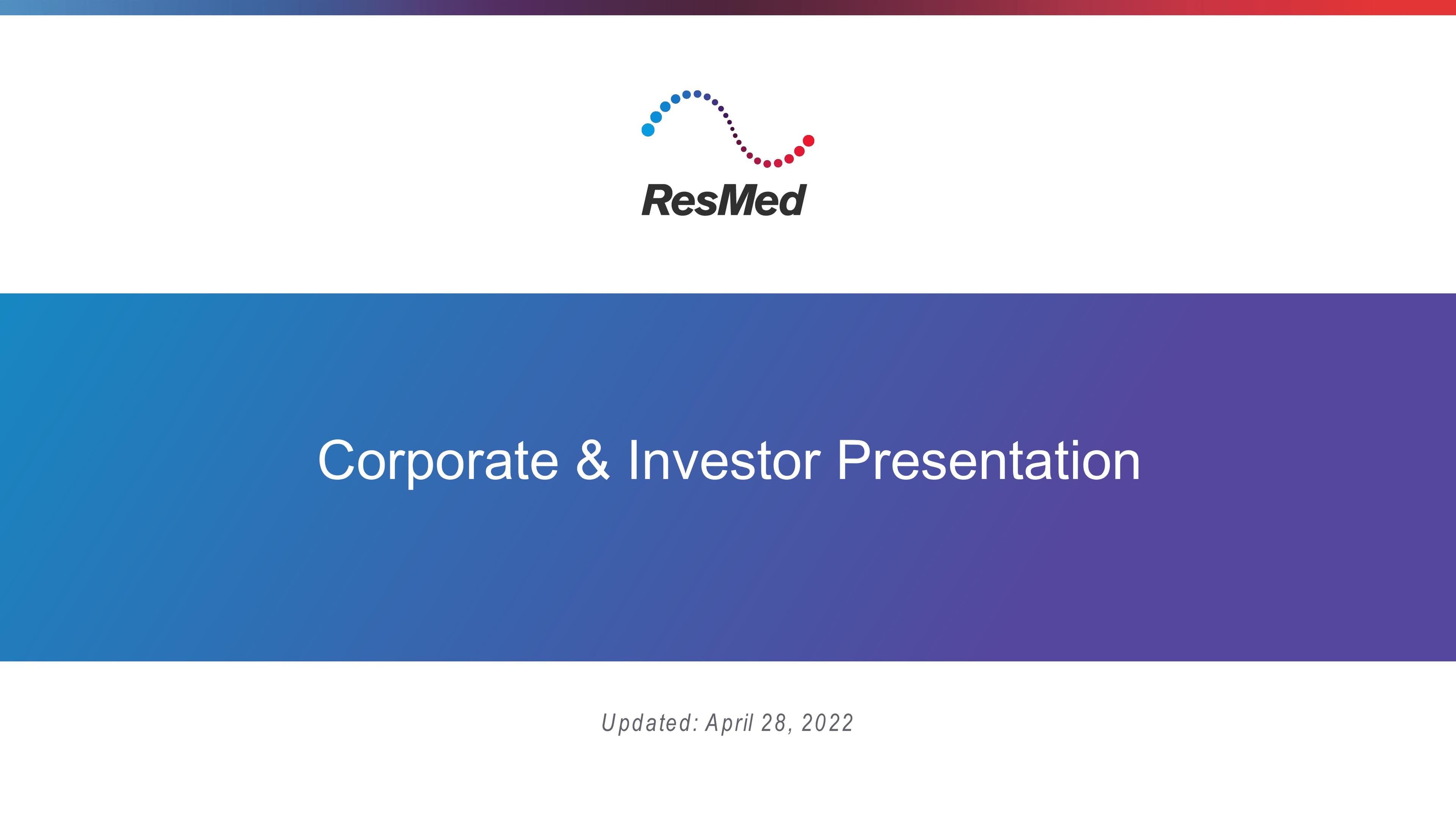 Corporate & Investor Presentation image