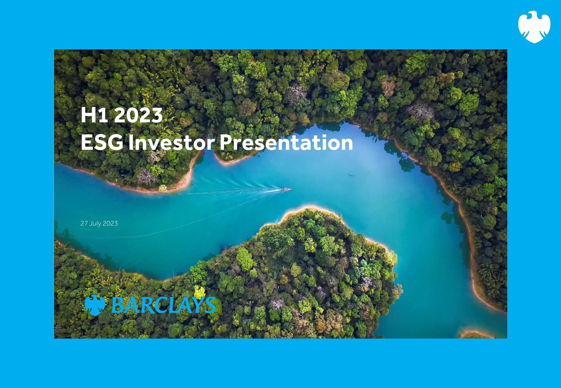 Barclays H1 2023 ESG Investor Presentation image