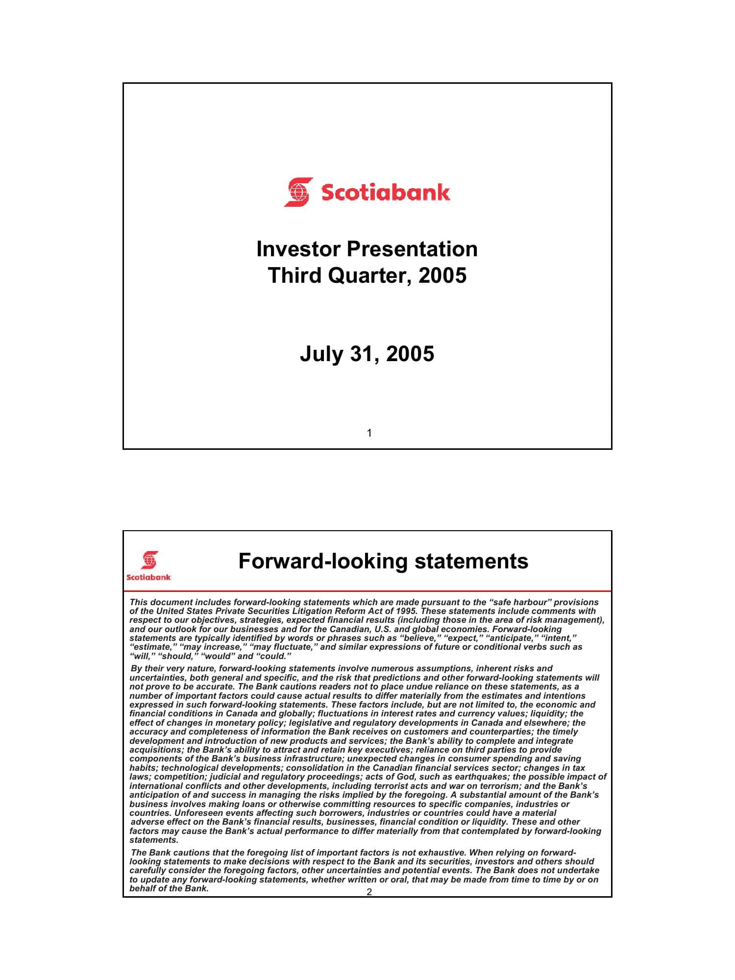 Scotiabank Quarterly Performance Review image