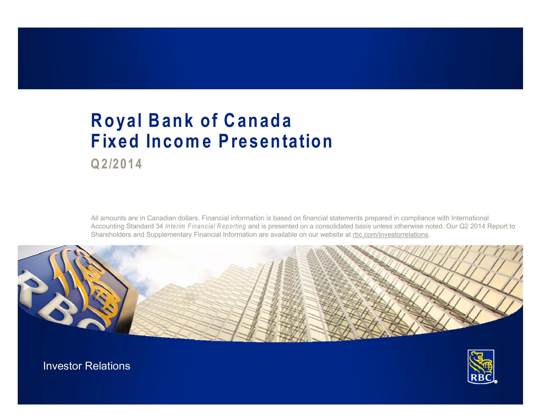 Investor Relations - Fixed Income Presentation image