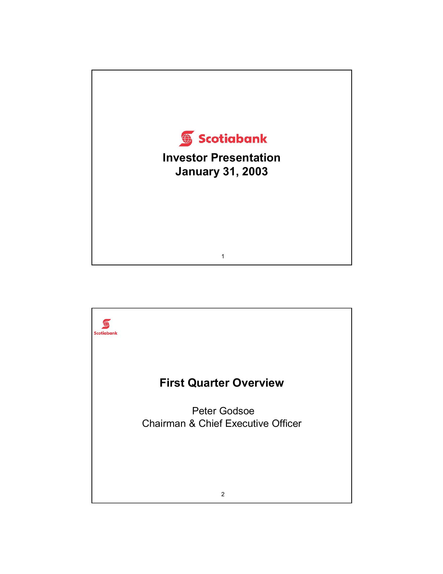 Scotiabank First Quarter Overview image