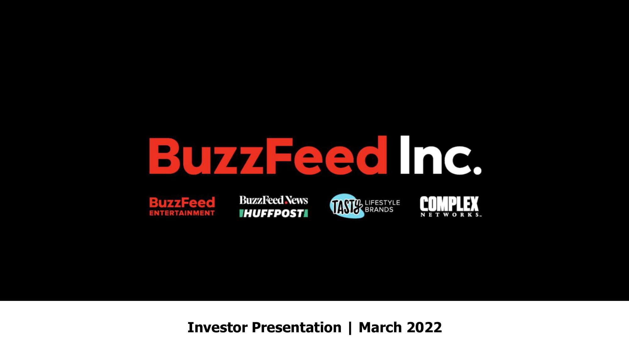 BuzzFeed Diversified Revenue and Profitability Presentation image