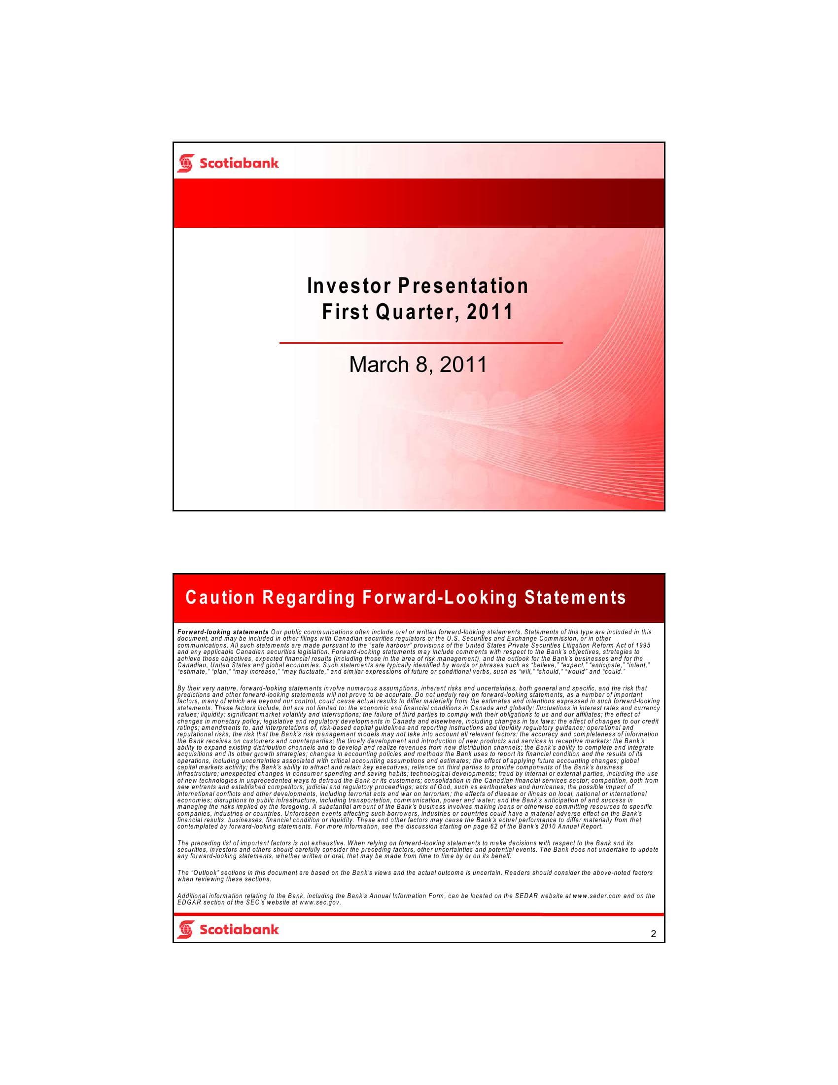 Scotiabank Financial Performance Update image