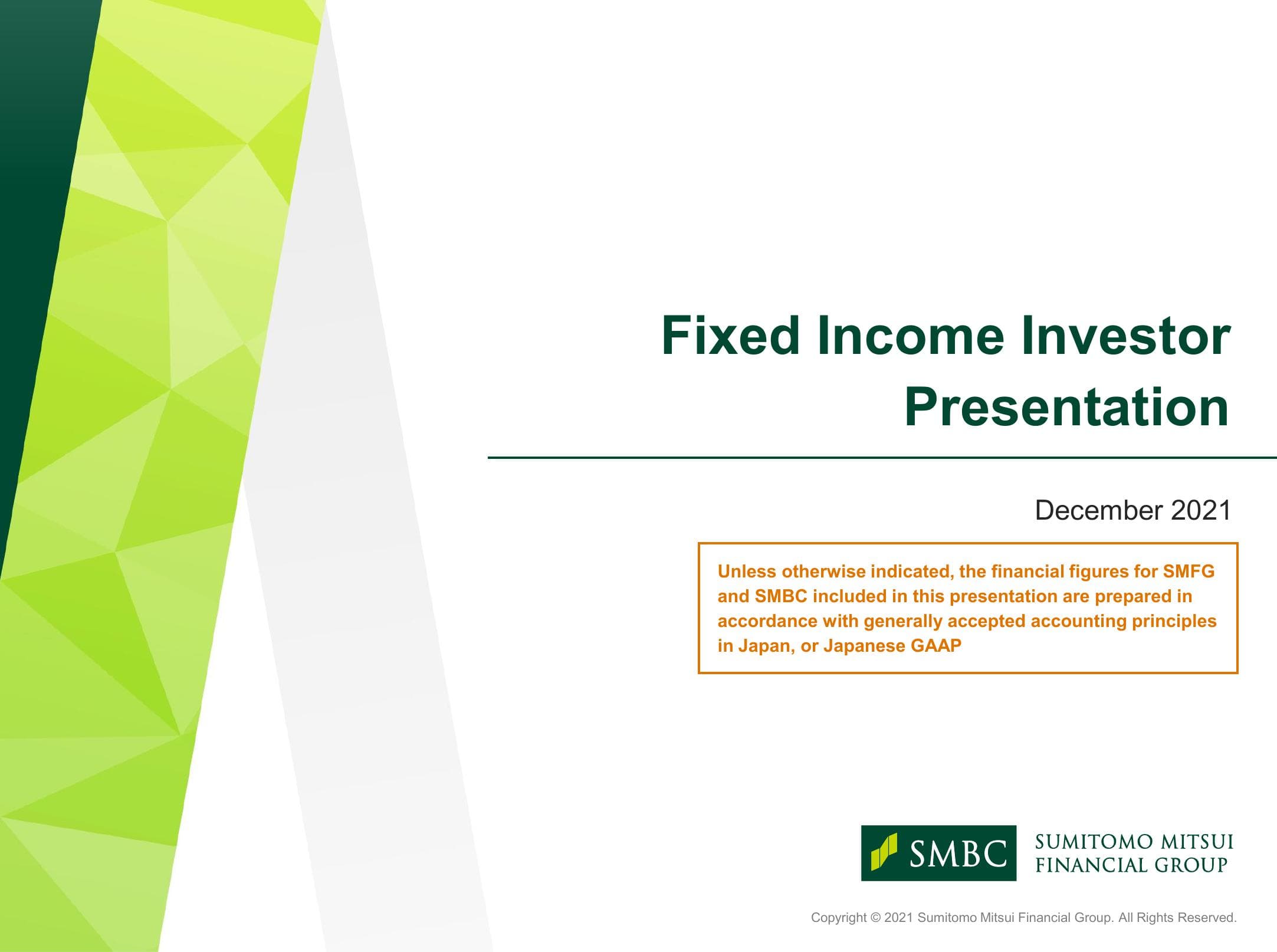 Sumitomo Mitsui Financial Group 2021 Financial Overview image