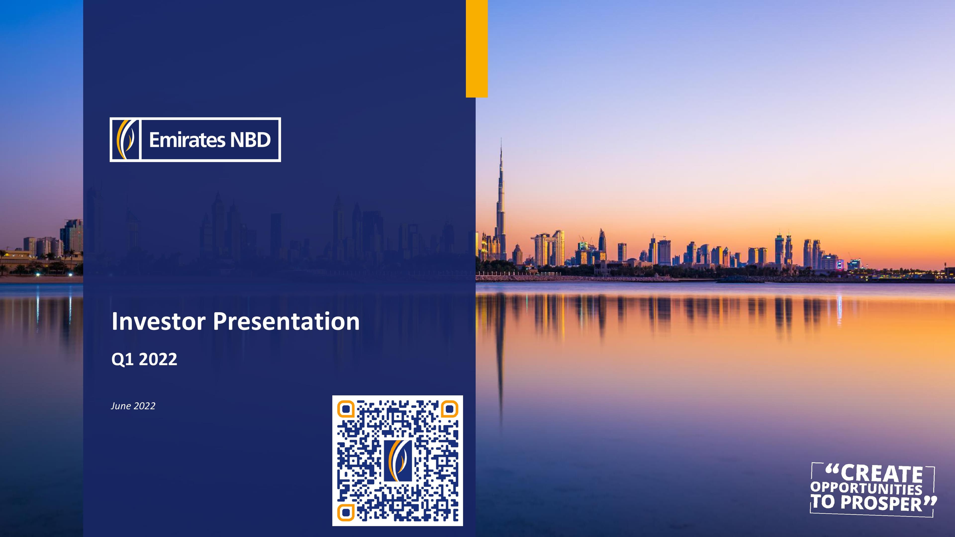 Emirates NBD Investor Presentation Q1 2022 image