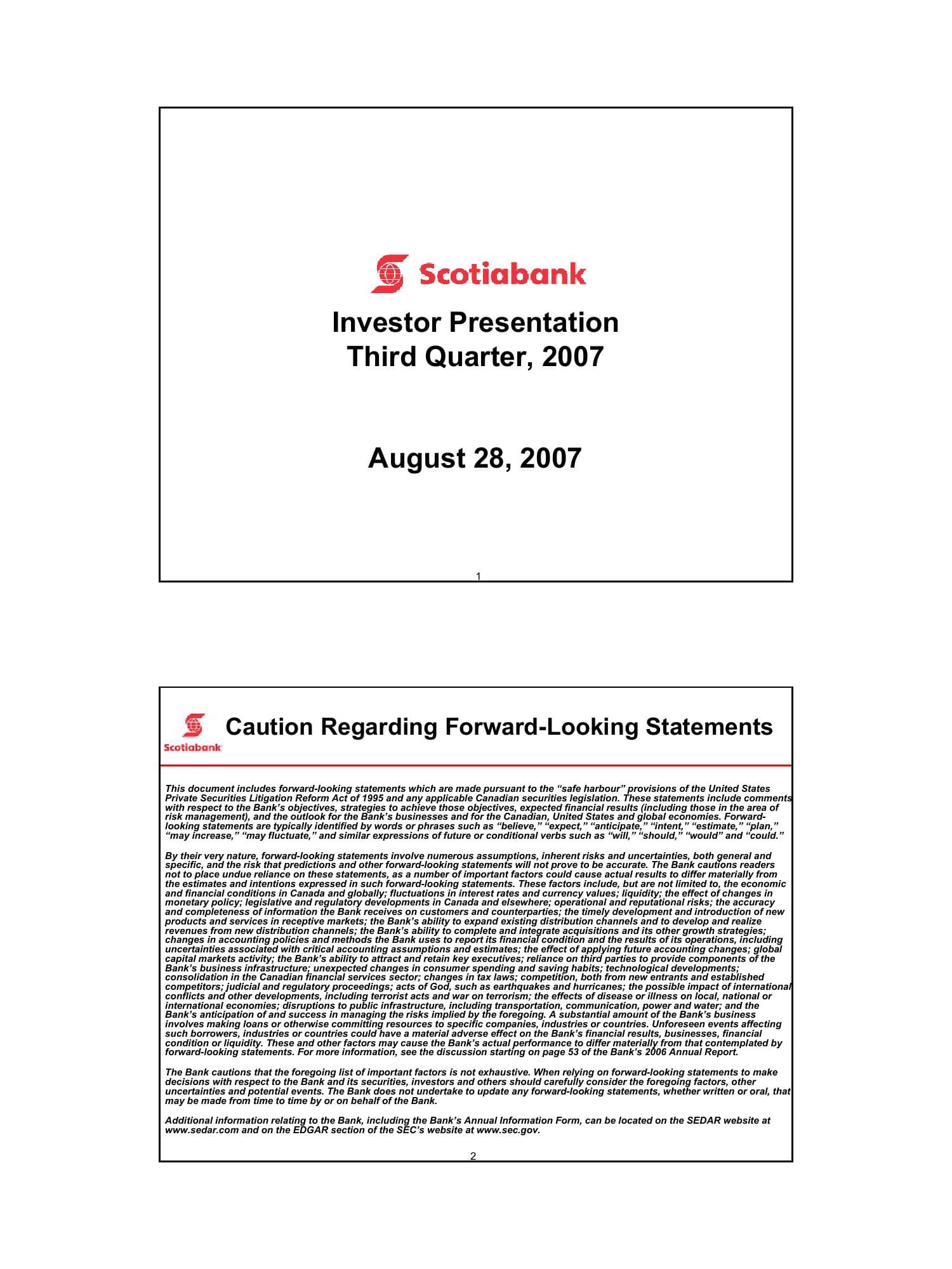 Scotiabank Risk and Credit Portfolio Overview image