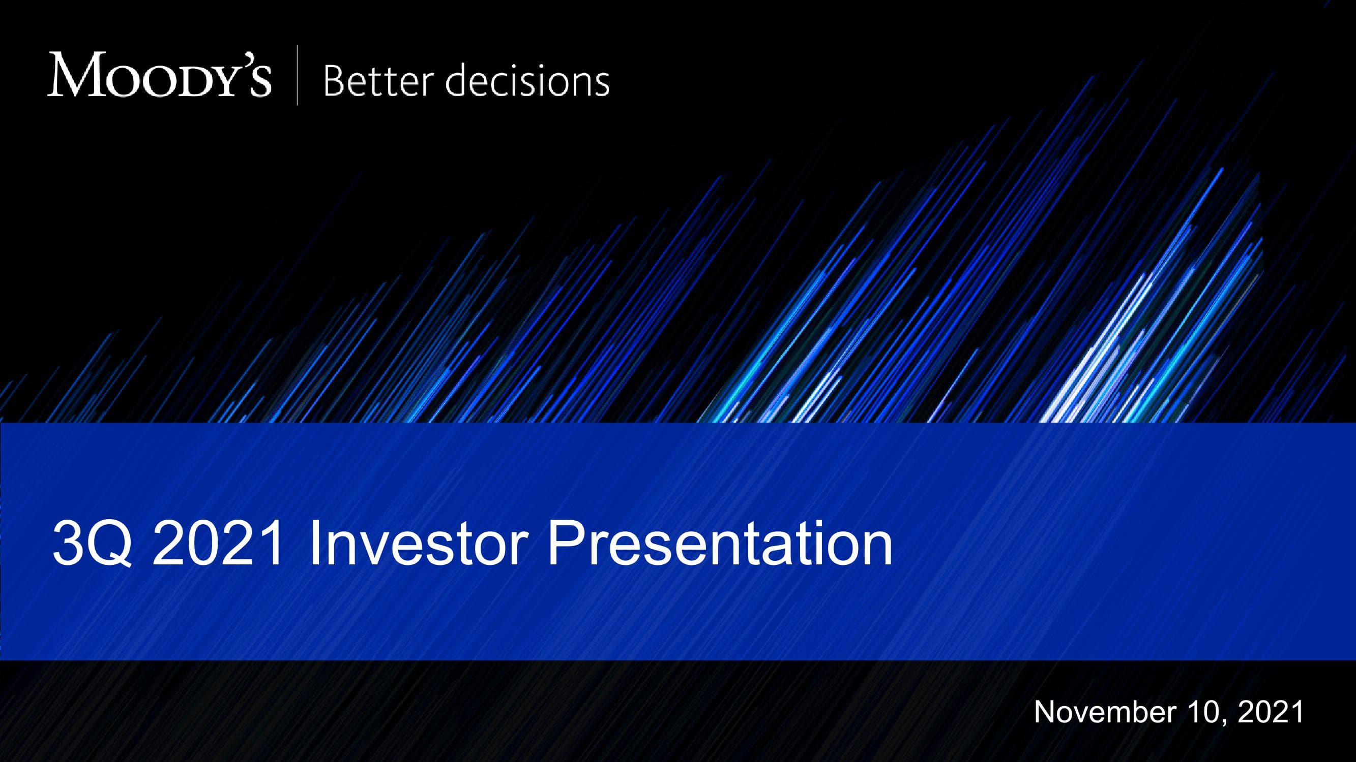 3Q 2021 Investor Presentation image