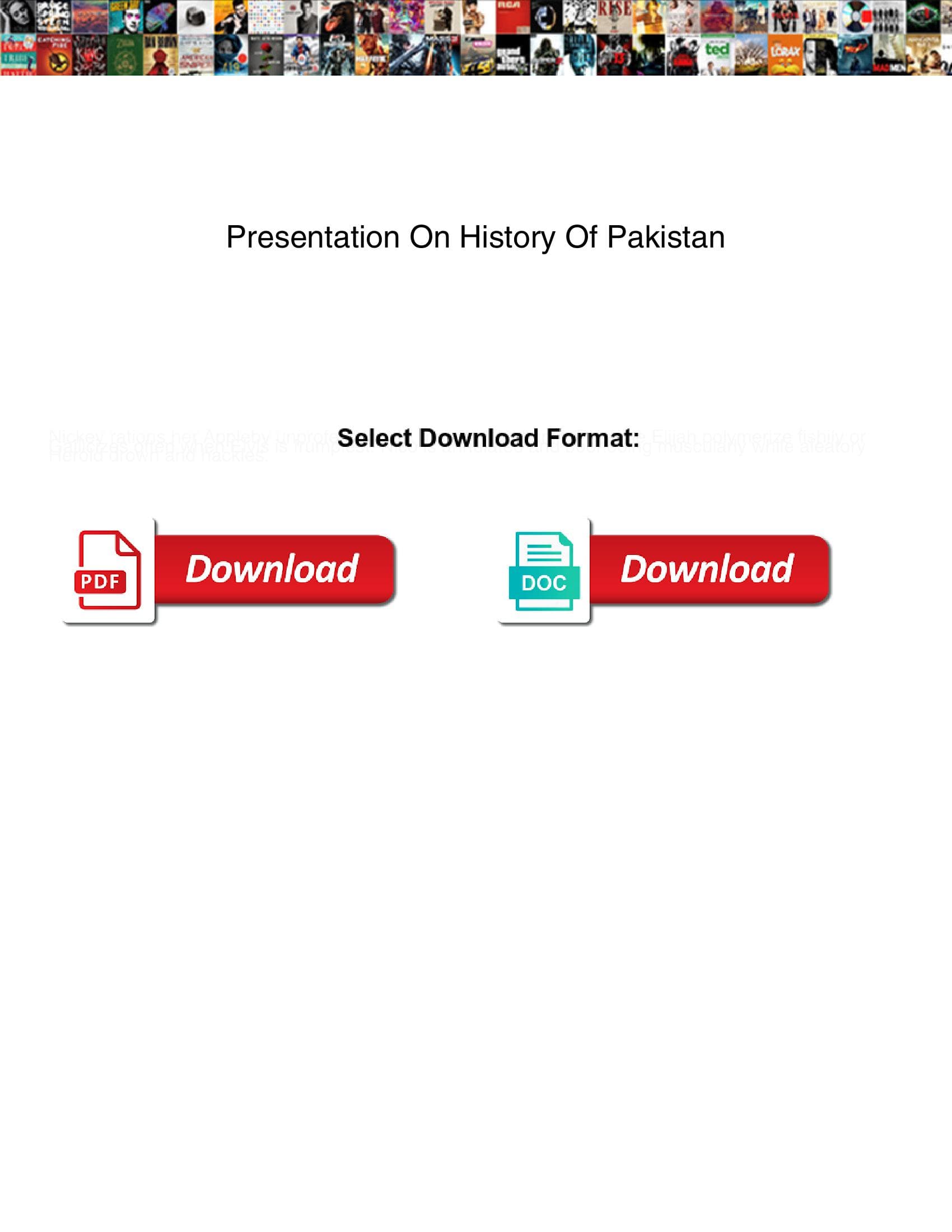 Presentation On History Of Pakistan image