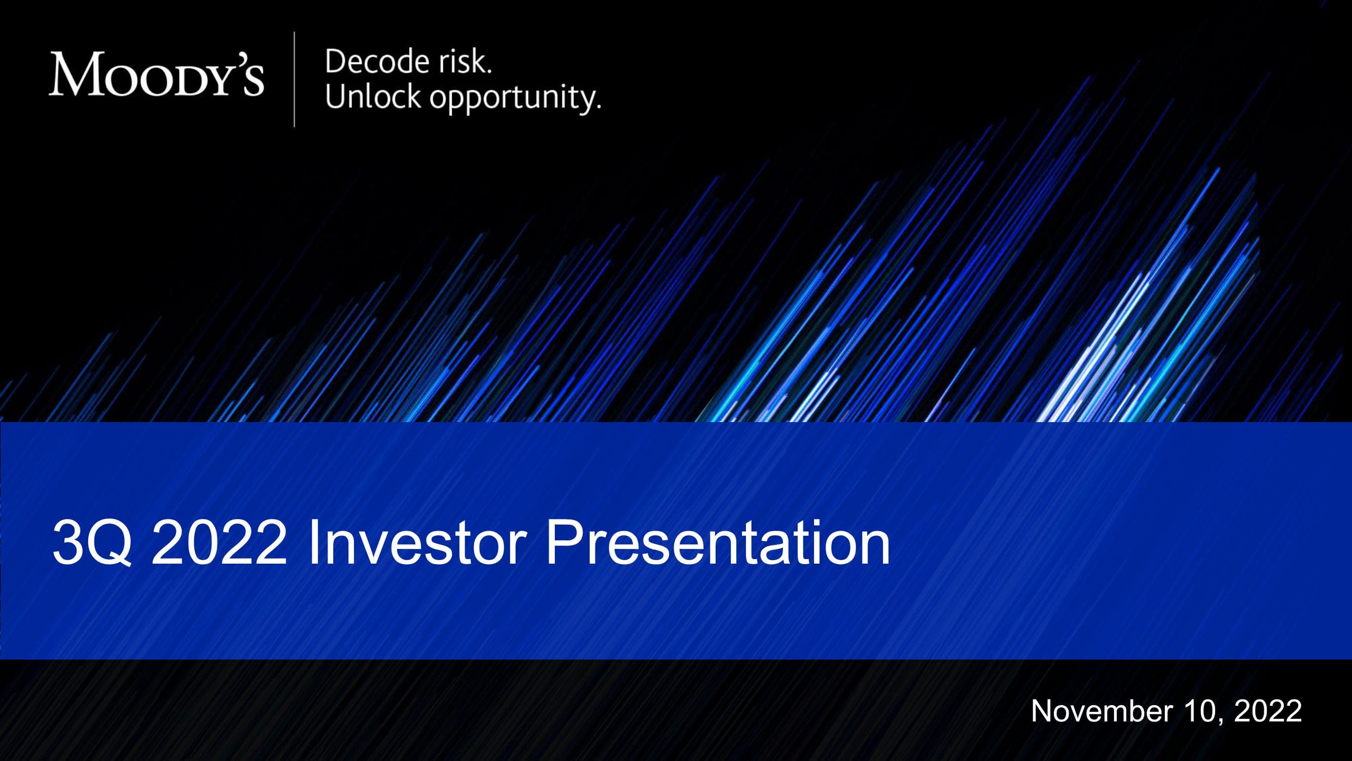 3Q 2022 Investor Presentation image