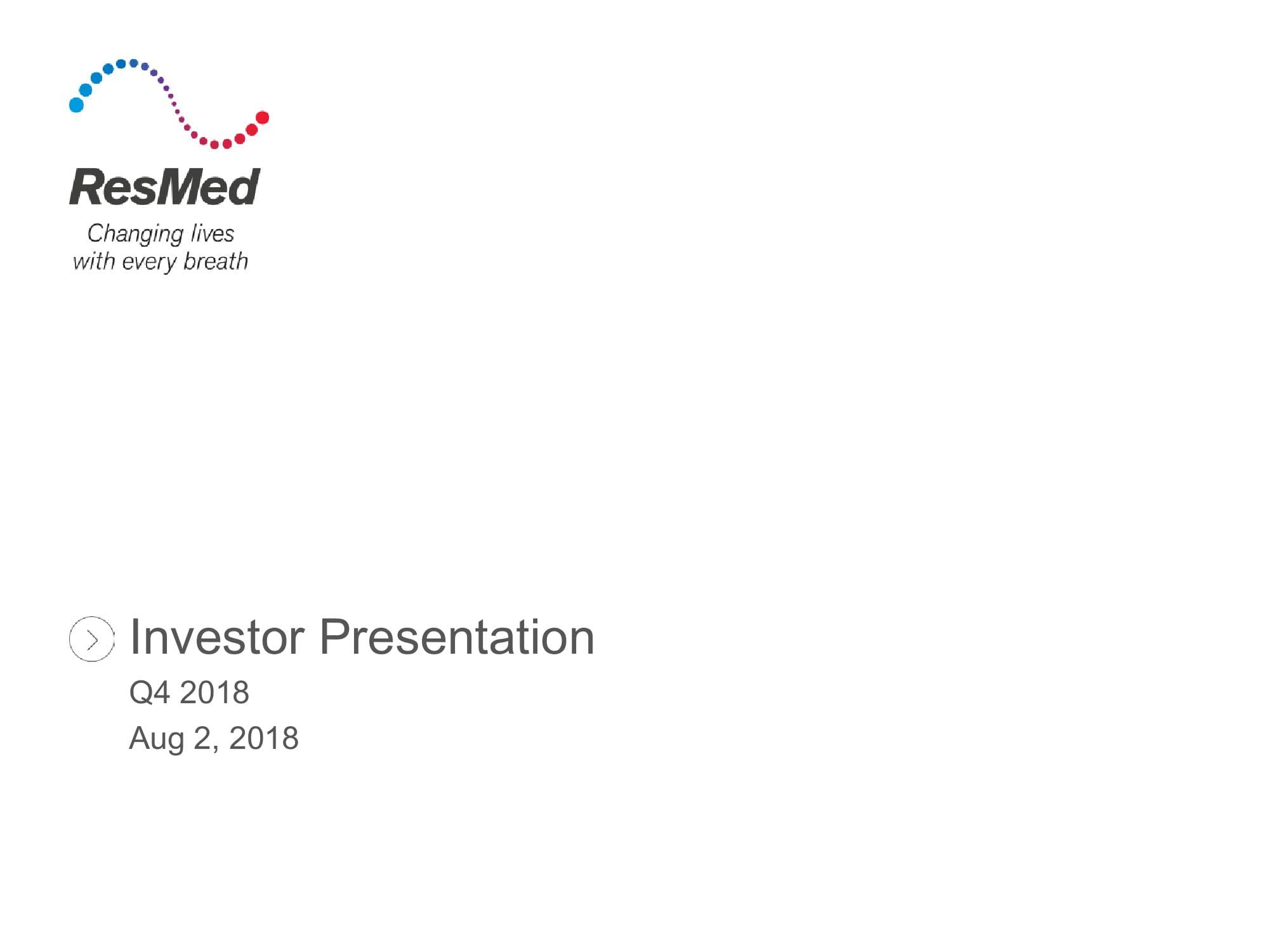 Q4 2018 Investor Presentation image