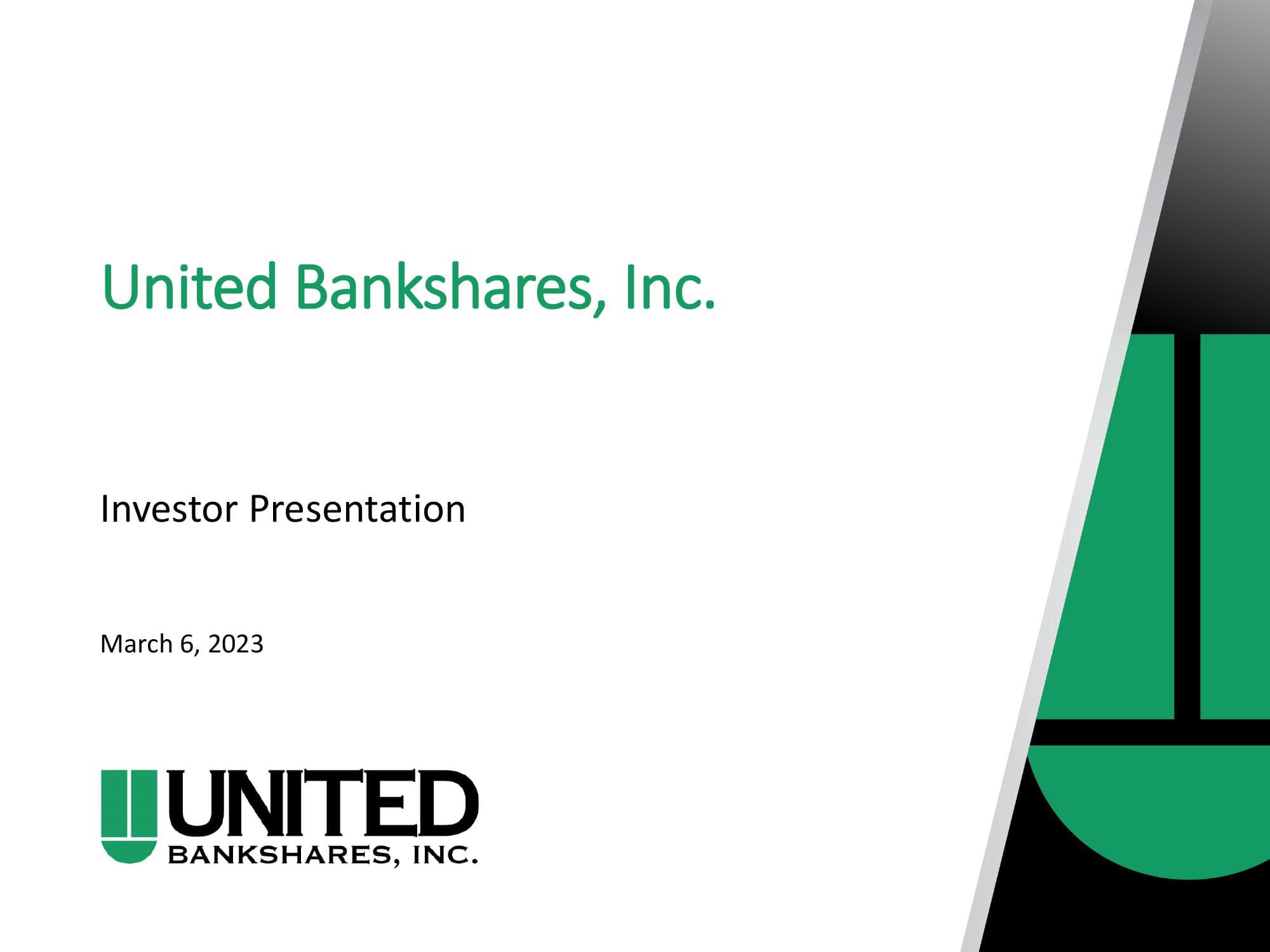 United Bank Earnings and Mortgage Banking Summary image