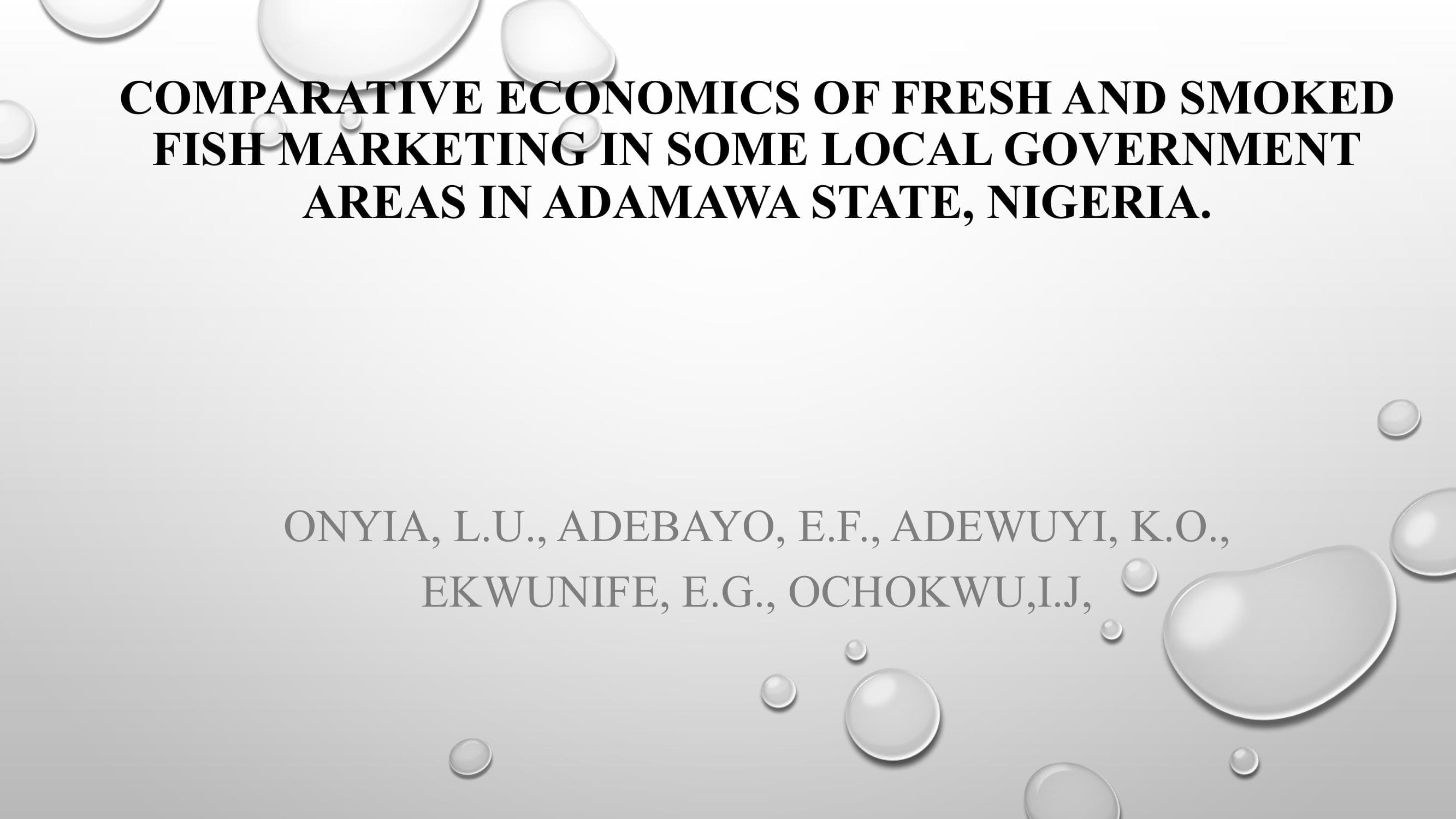 Fish Marketing Socio-Economic Impact Study image