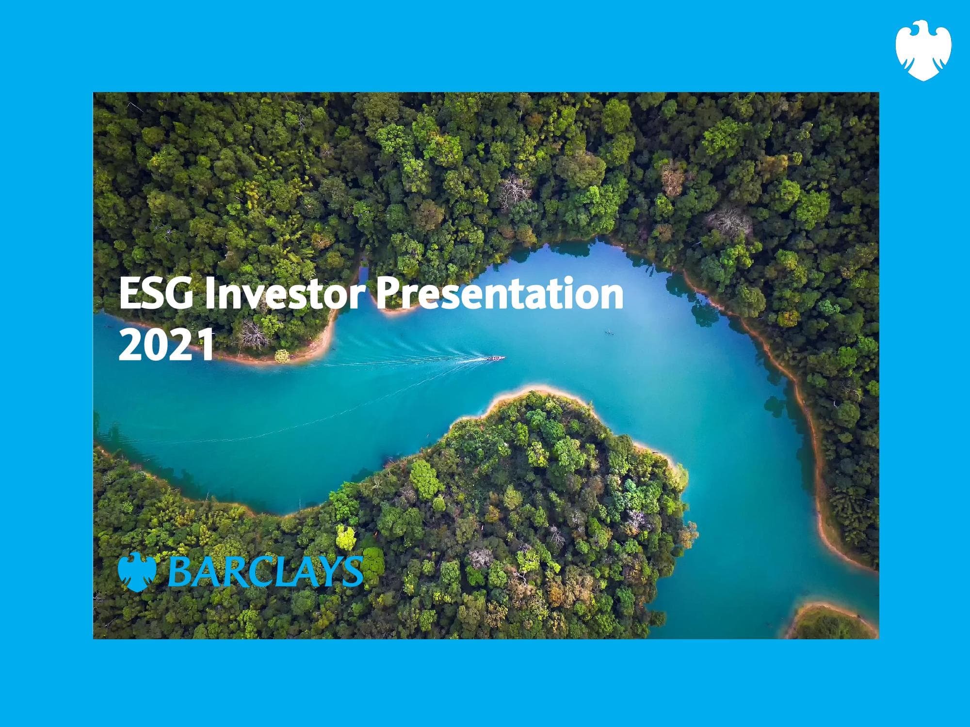 Barclays ESG Investor Presentation 2021 image