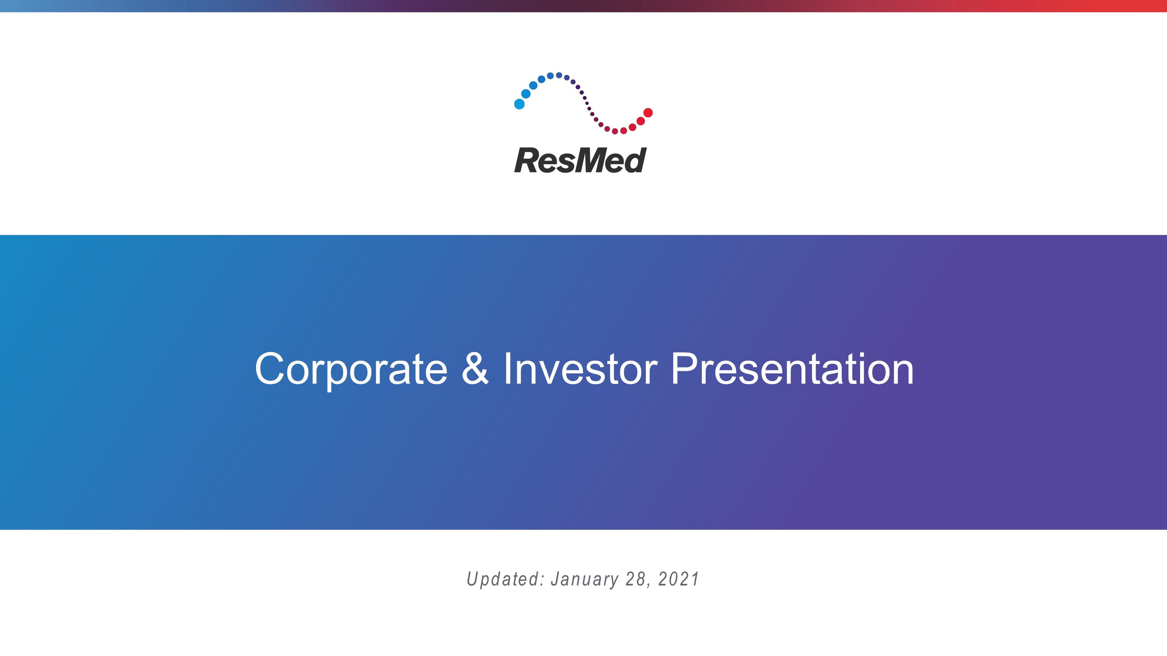 Corporate & Investor Presentation image