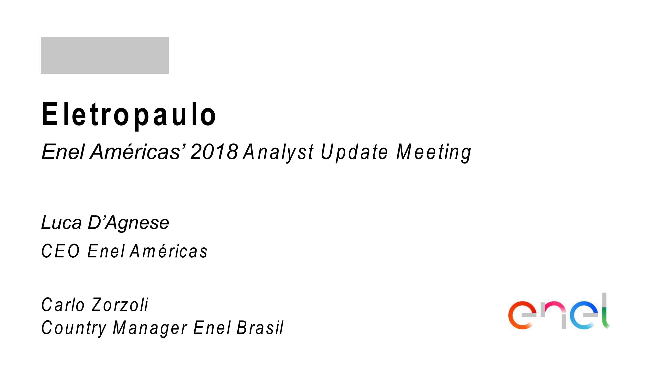 Eletropaulo Investment Rationale image