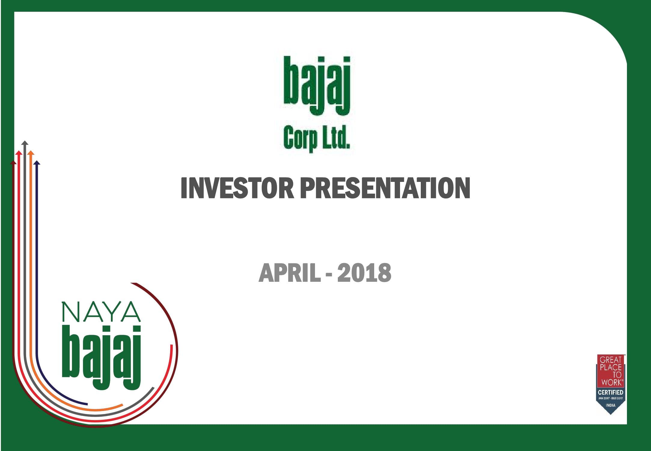 Investor Presentation April 2018 image