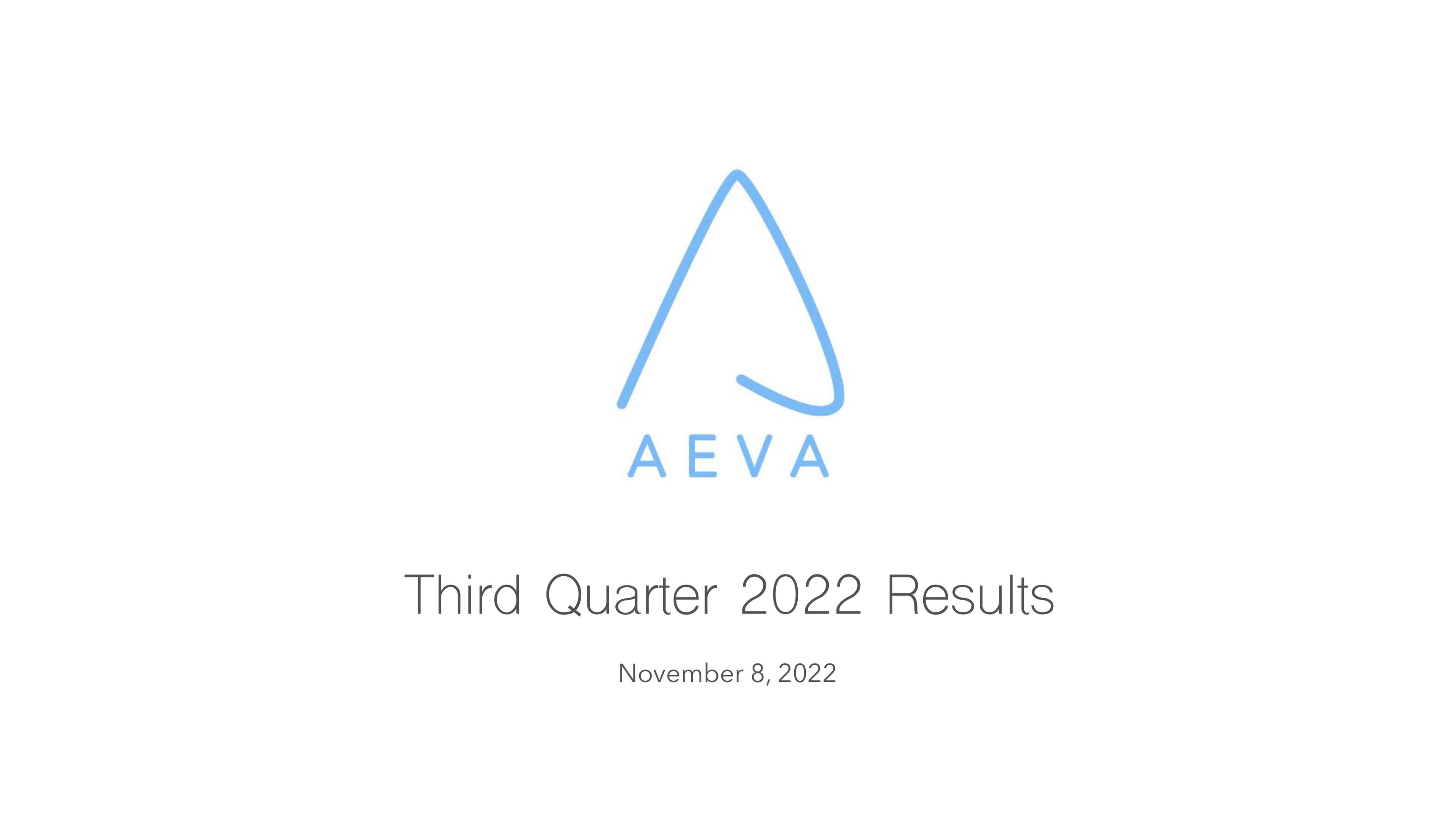 Aeva Results Presentation Deck image