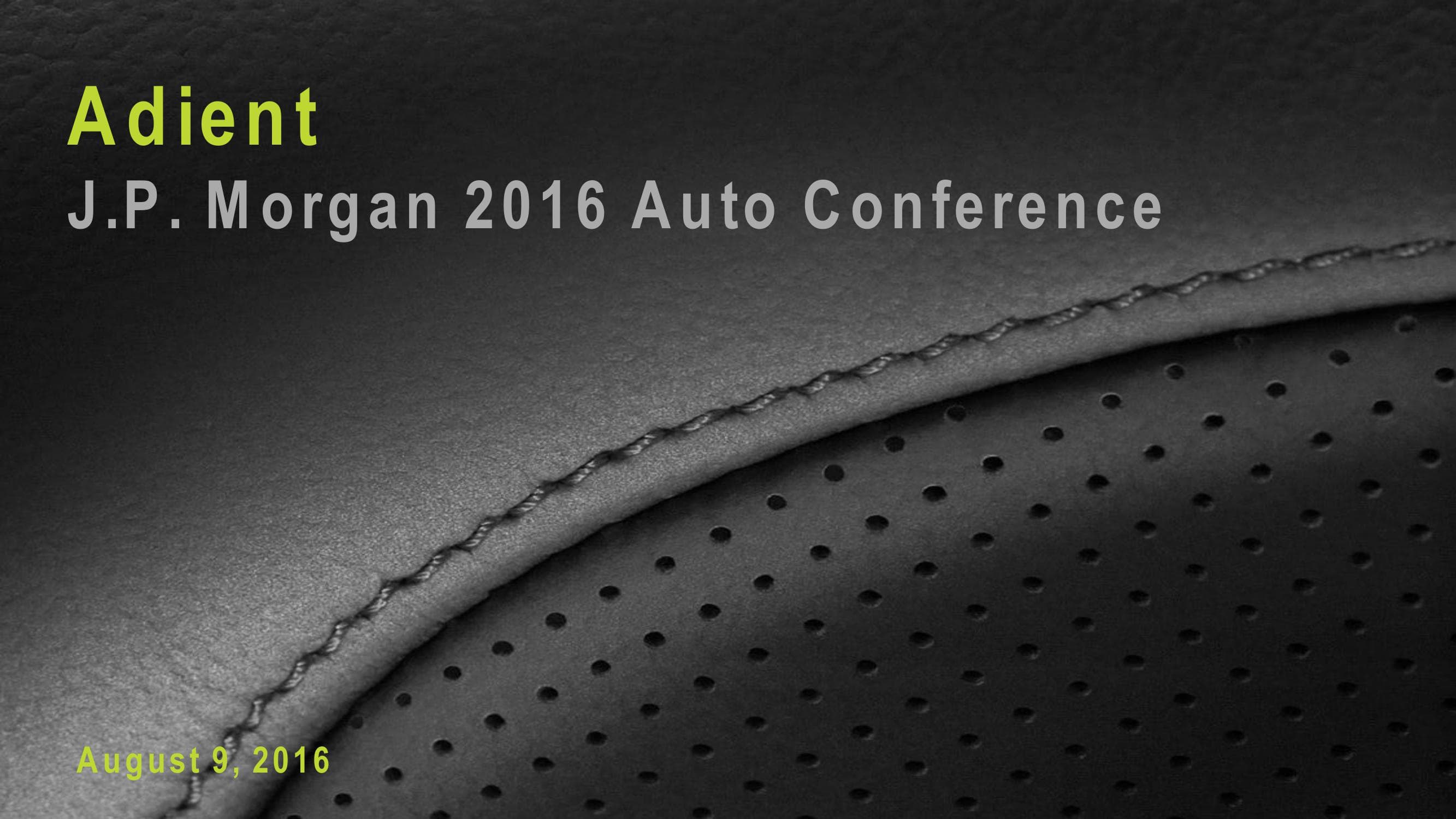 J.P. Morgan 2016 Auto Conference image