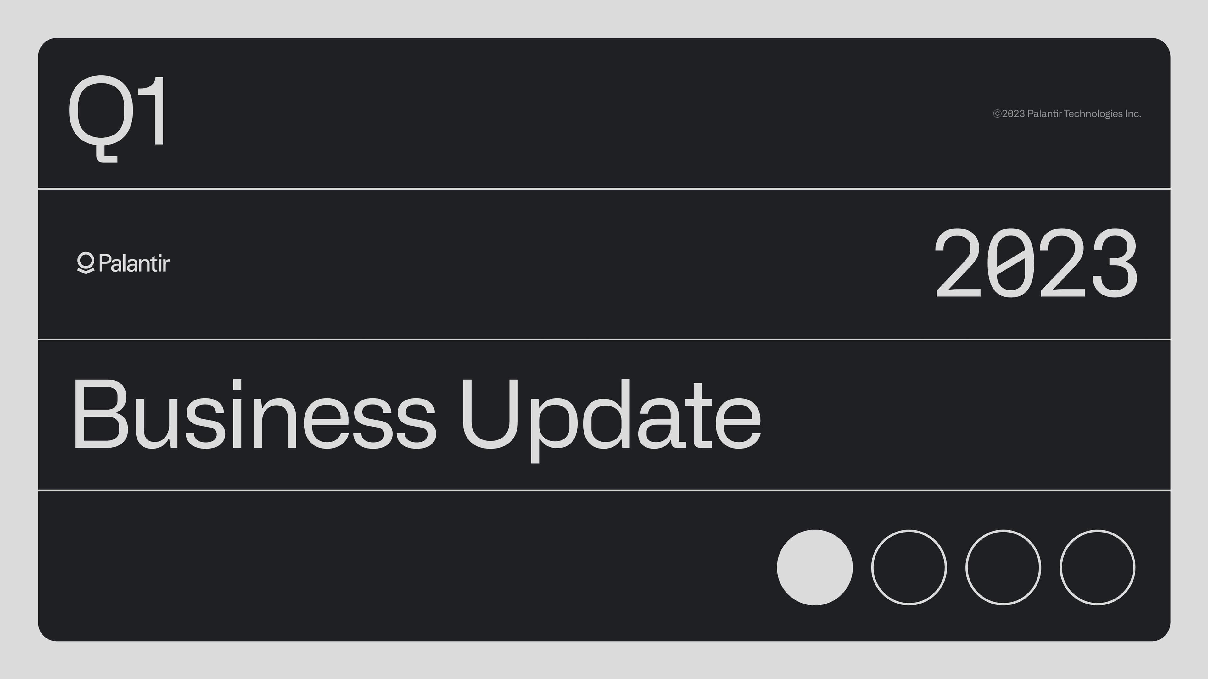 Palantir Results Presentation Deck image