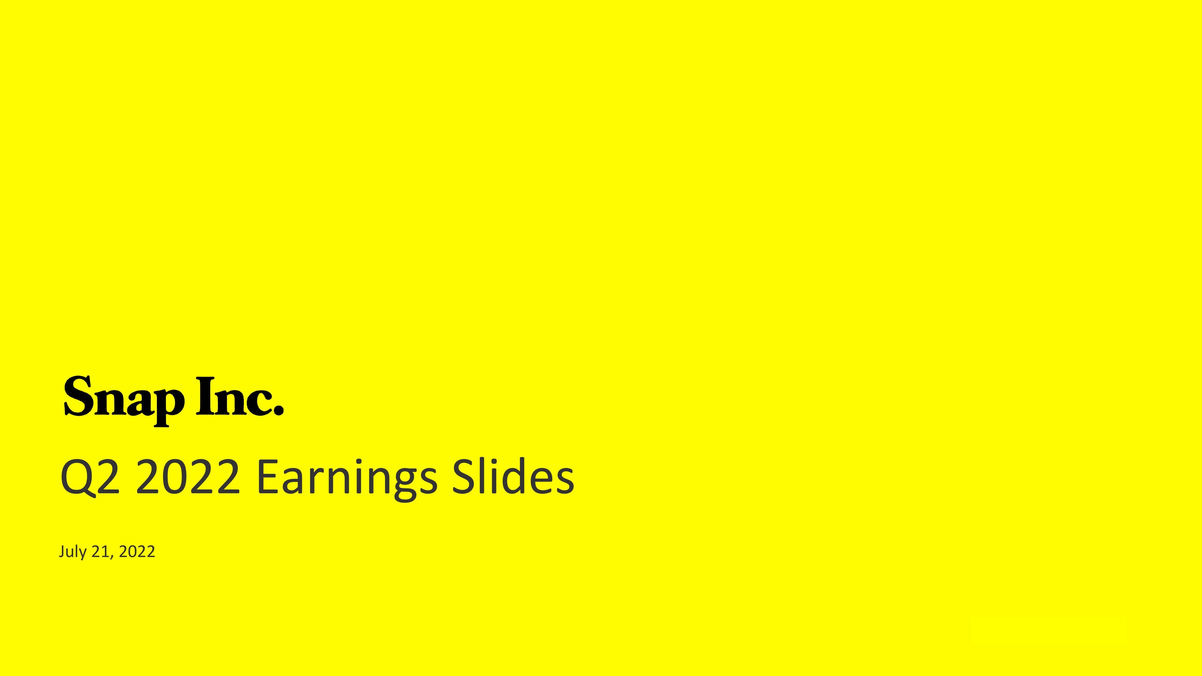 Snap Inc Results Presentation Deck image