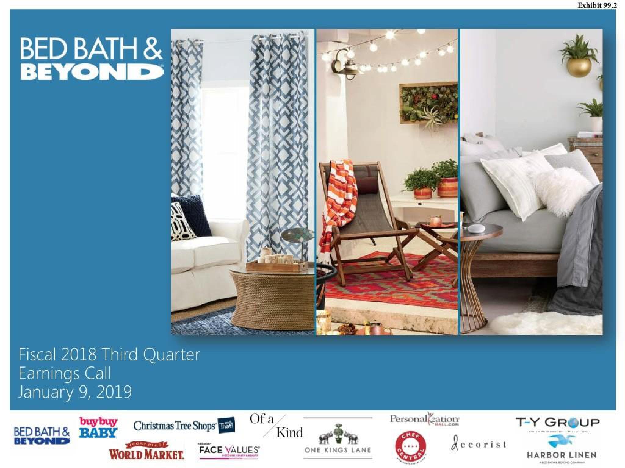 Bed Bath & Beyond Results Presentation Deck image