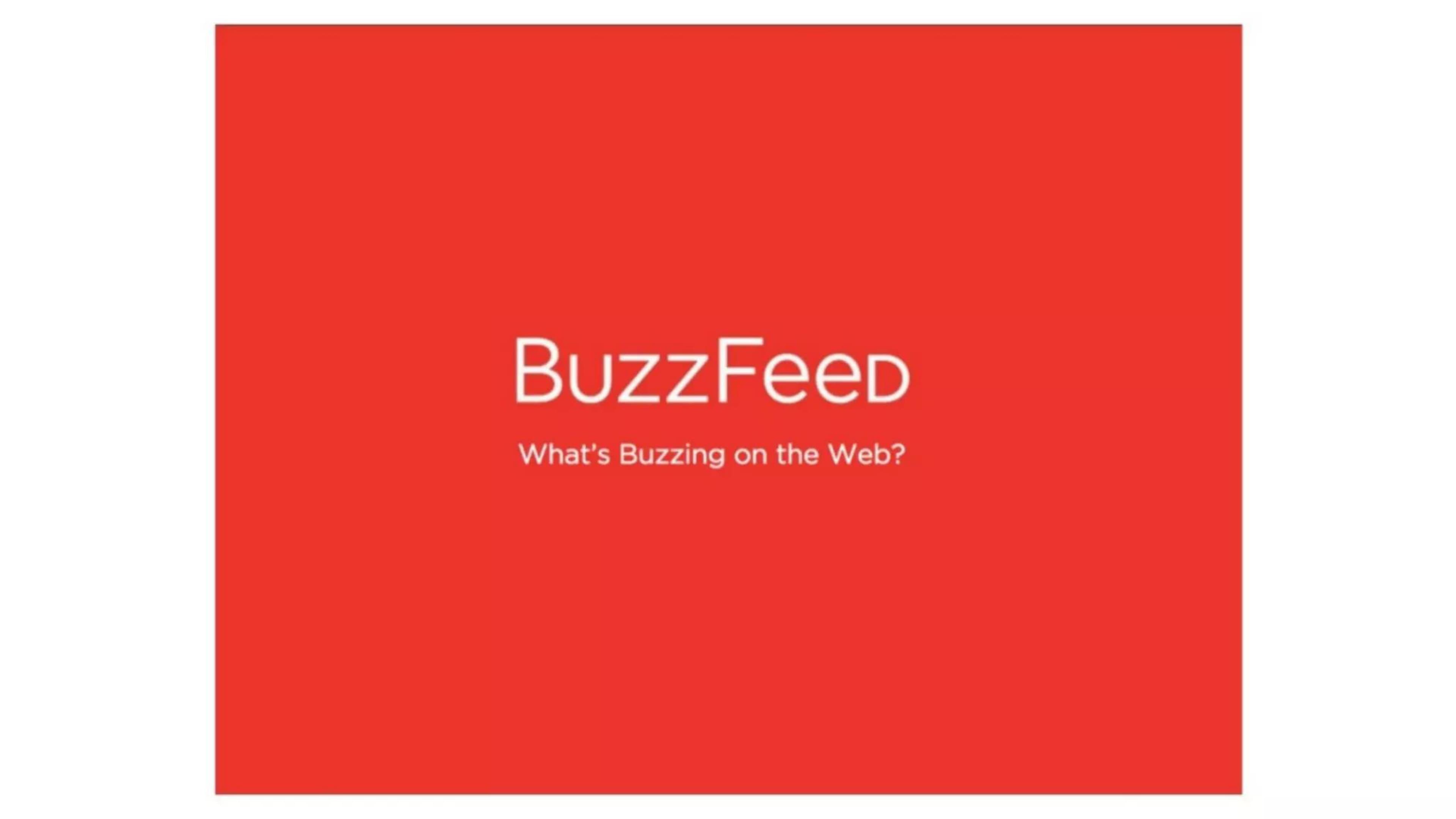 BuzzFeed Start Up Pitch Deck image