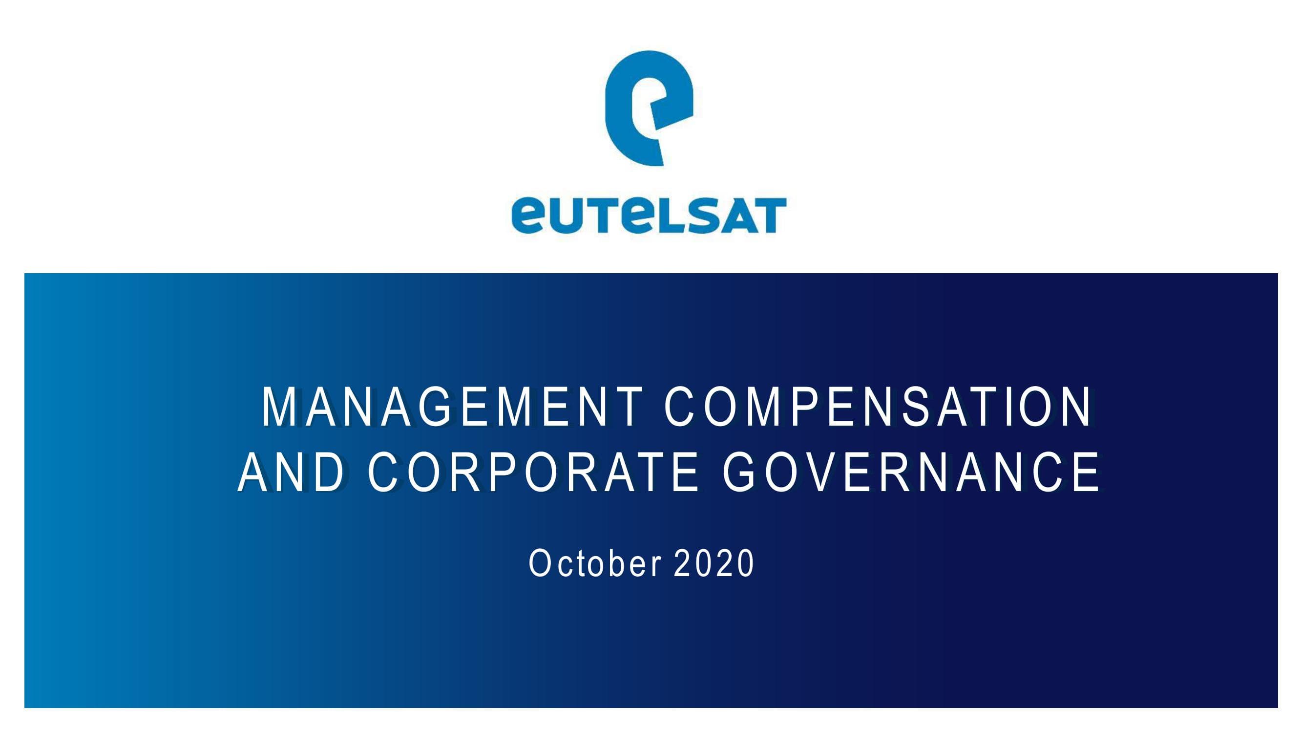 Eutelsat ESG Presentation Deck image