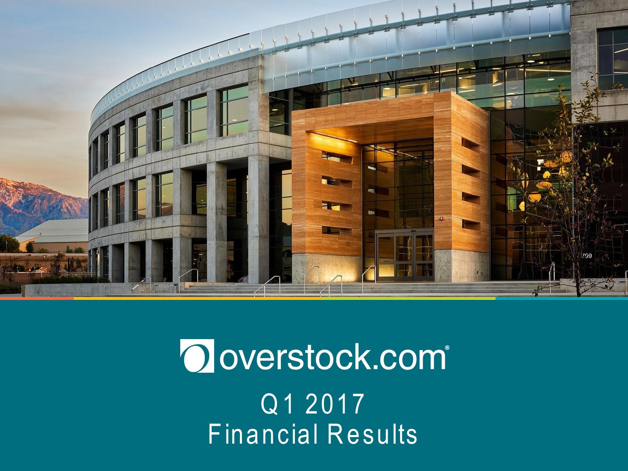 Overstock Results Presentation Deck image