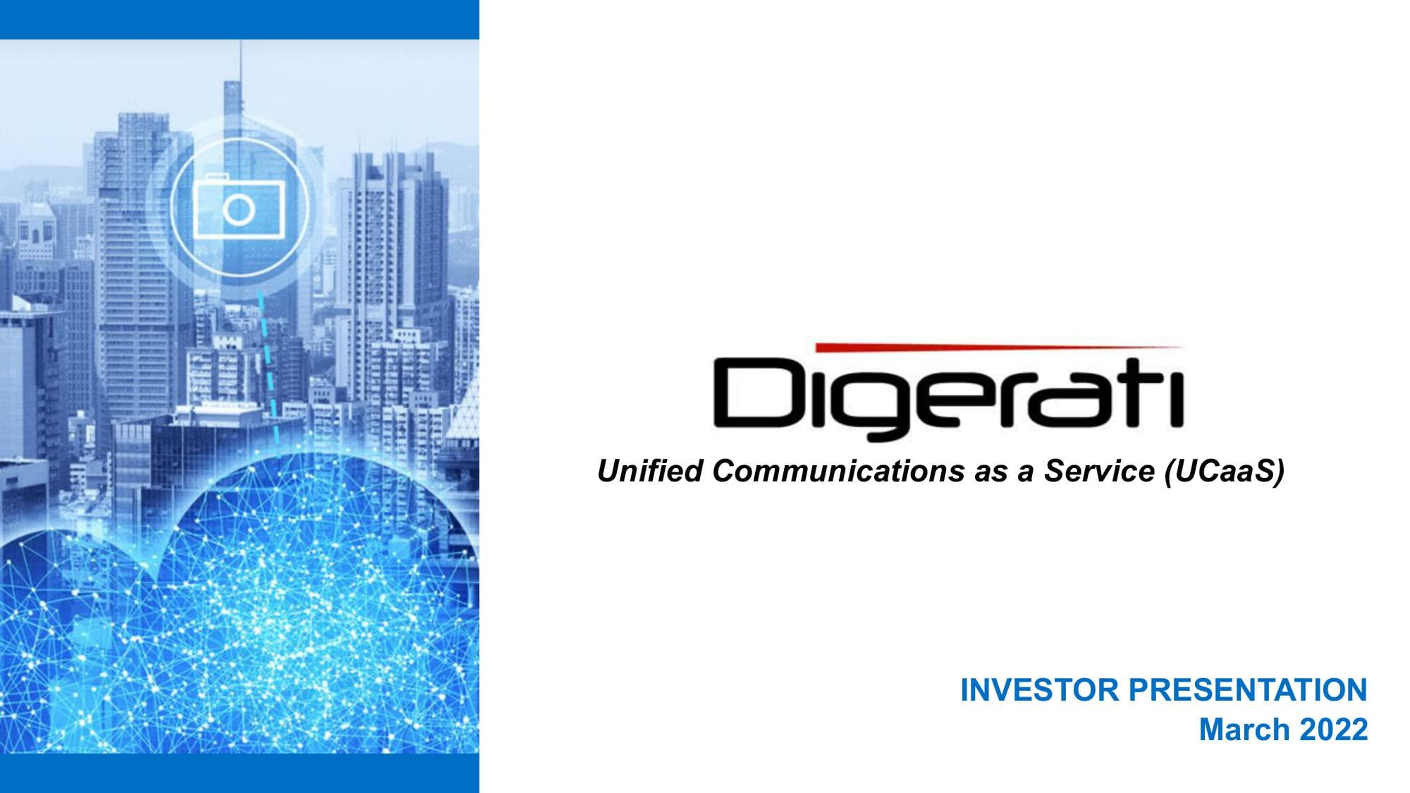 Digerati Investor Presentation Deck image