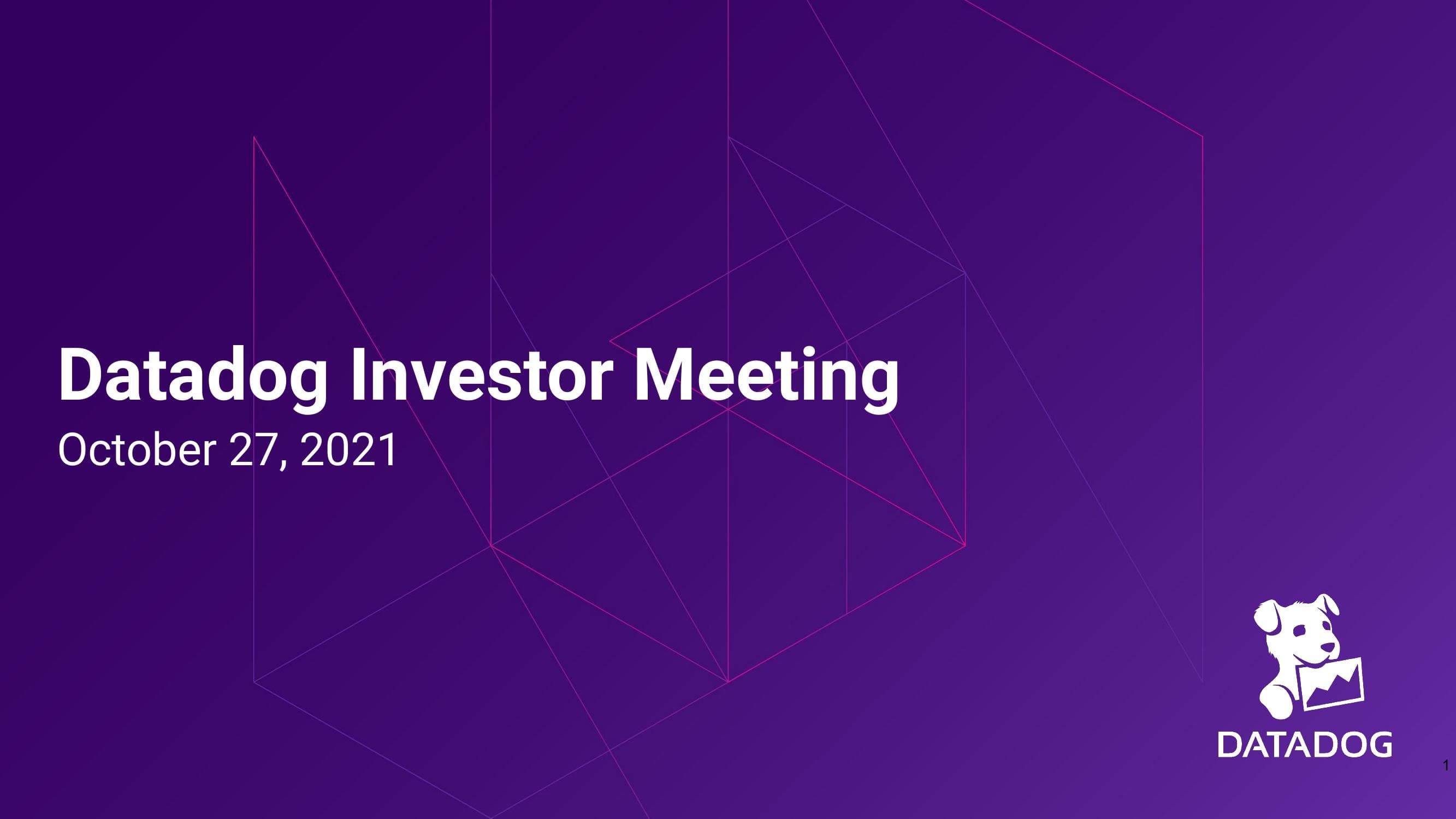 Datadog Investor Day Presentation Deck image