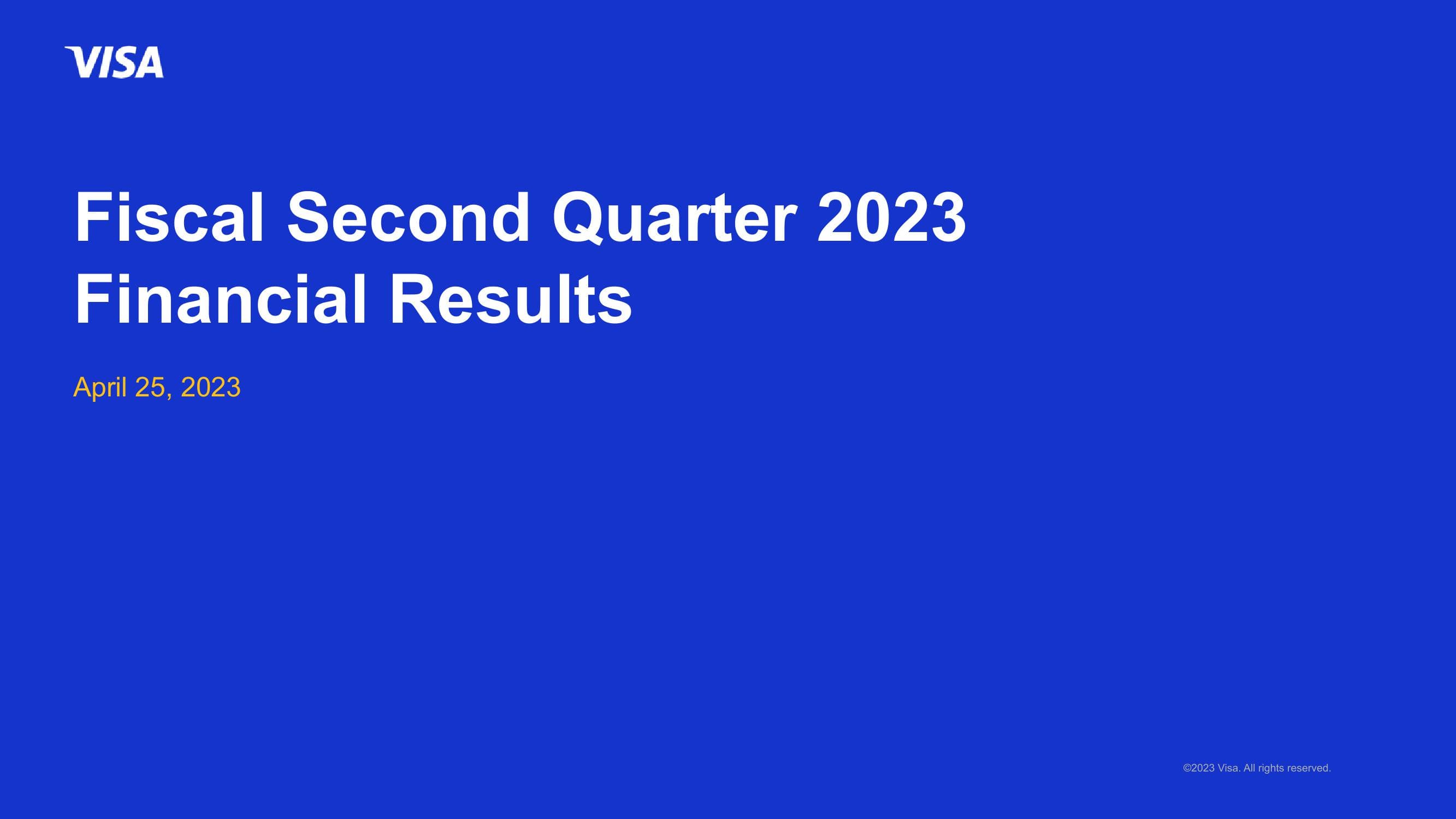 Fiscal Second Quarter 2023 Financial Results image