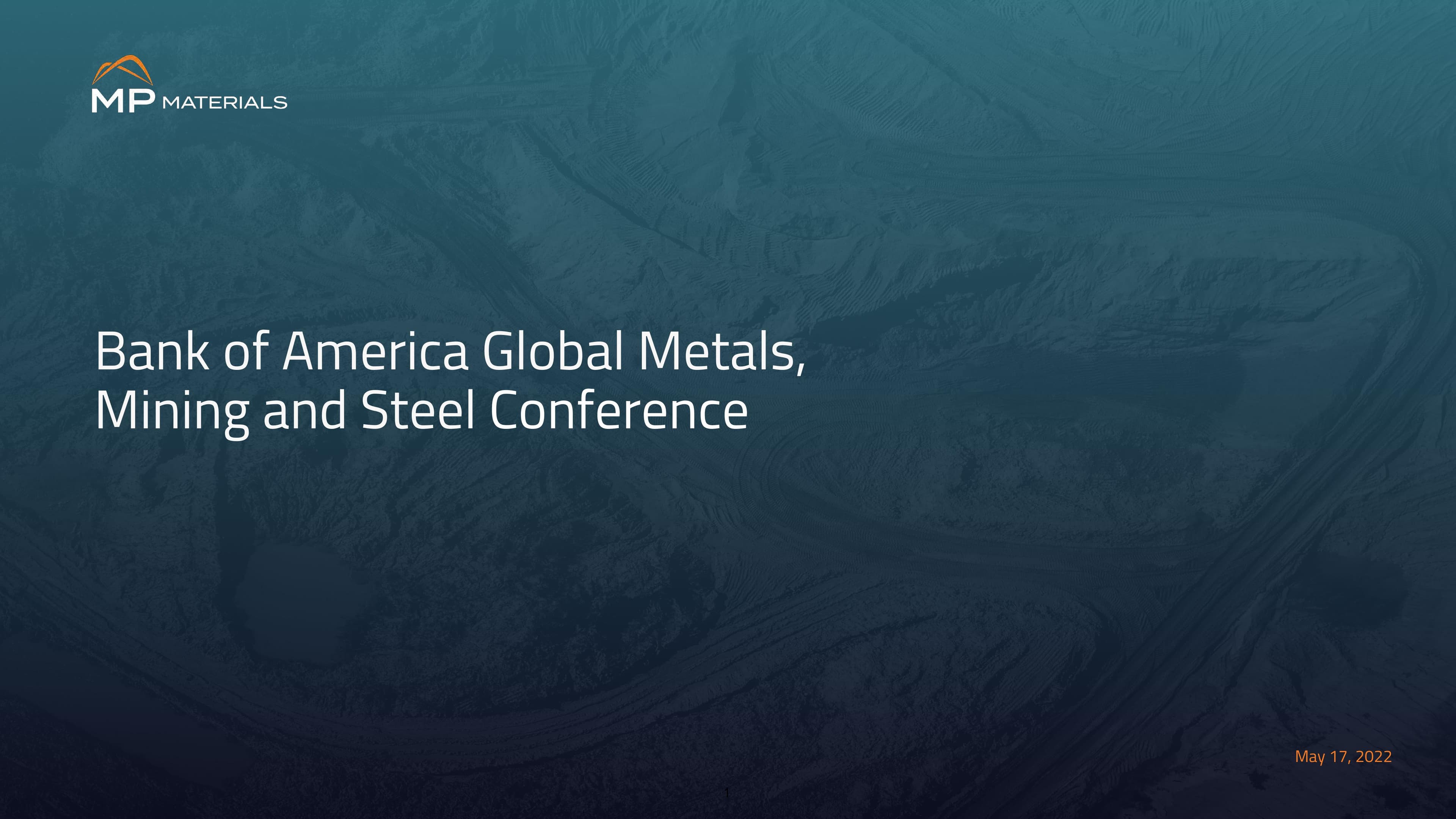 MP Materials Investor Conference Presentation Deck image