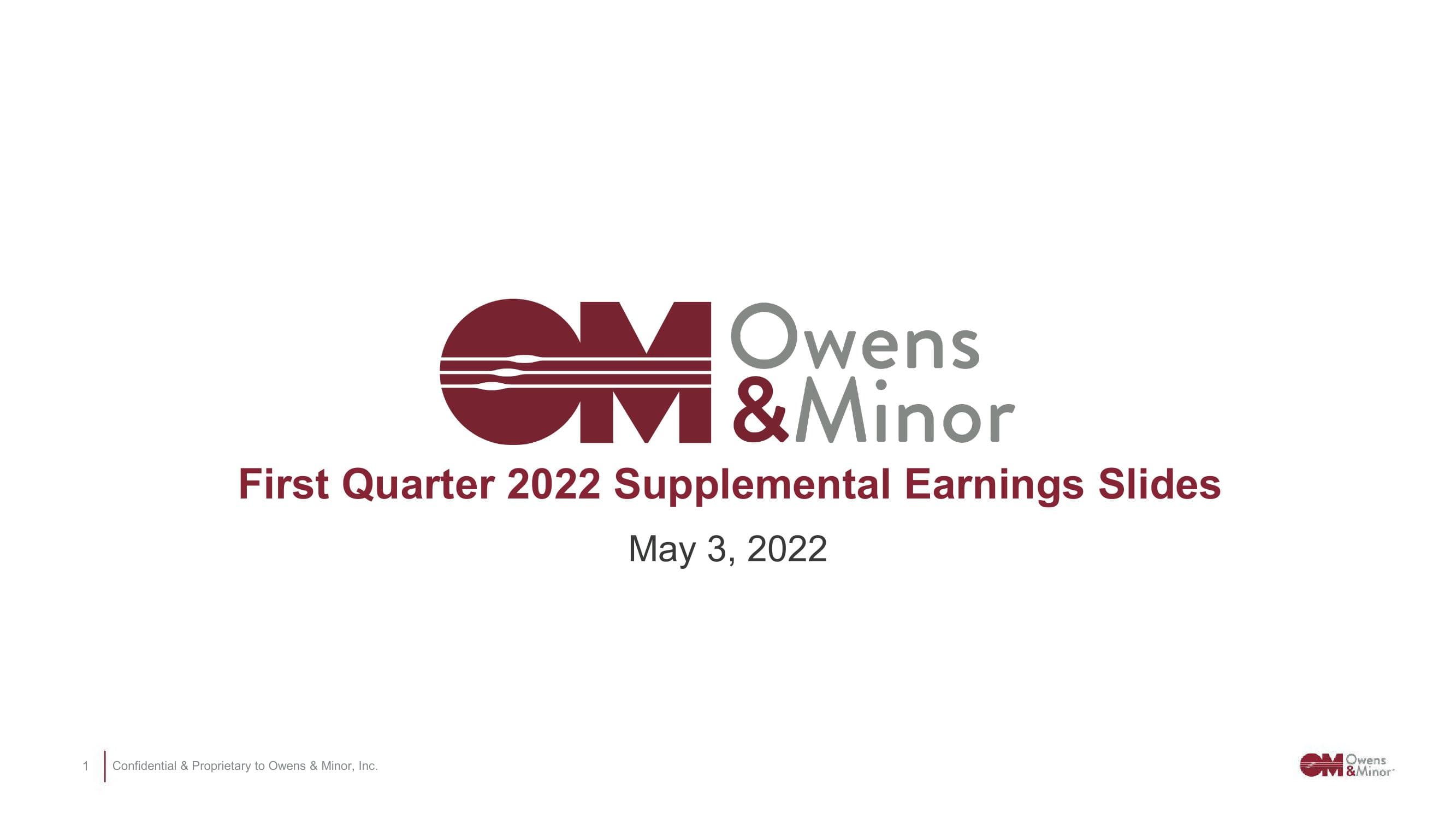 Owens&Minor Results Presentation Deck image