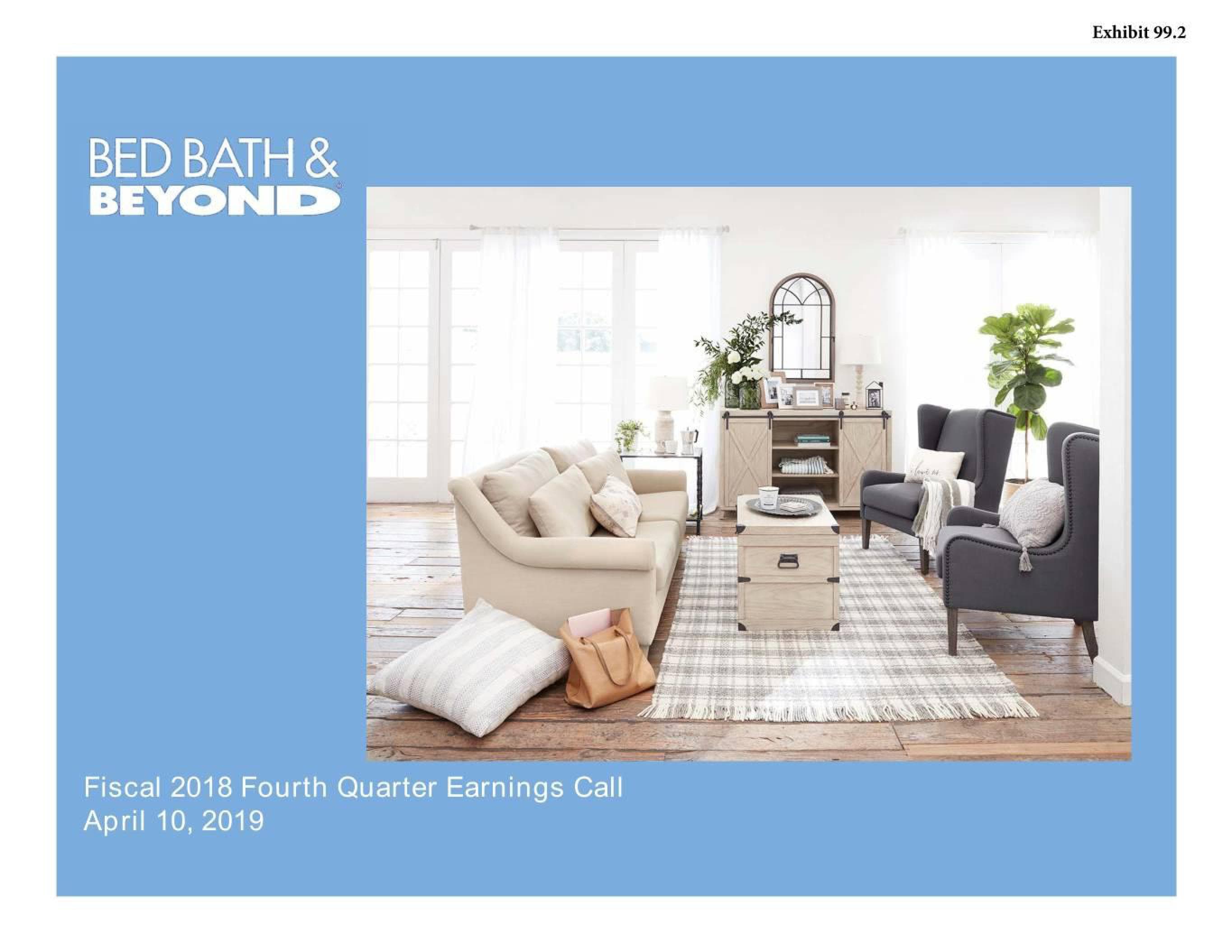 Bed Bath & Beyond Results Presentation Deck image