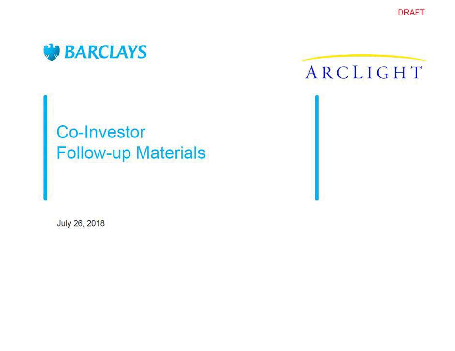 Barclays Investment Banking Pitch Book image