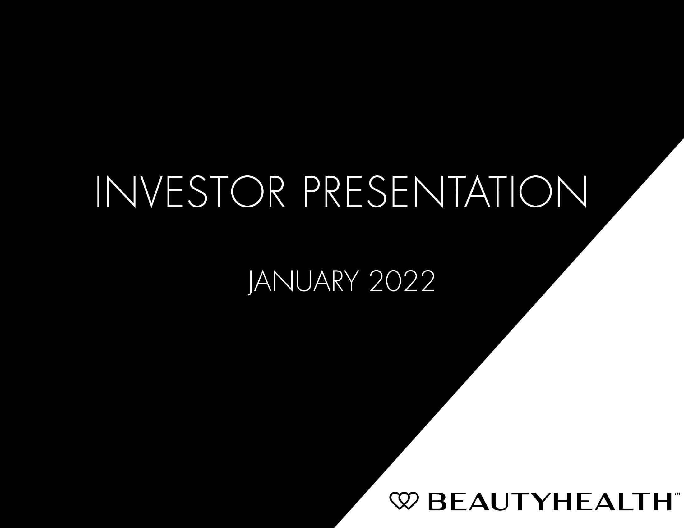 Hydrafacial Investor Conference Presentation Deck image