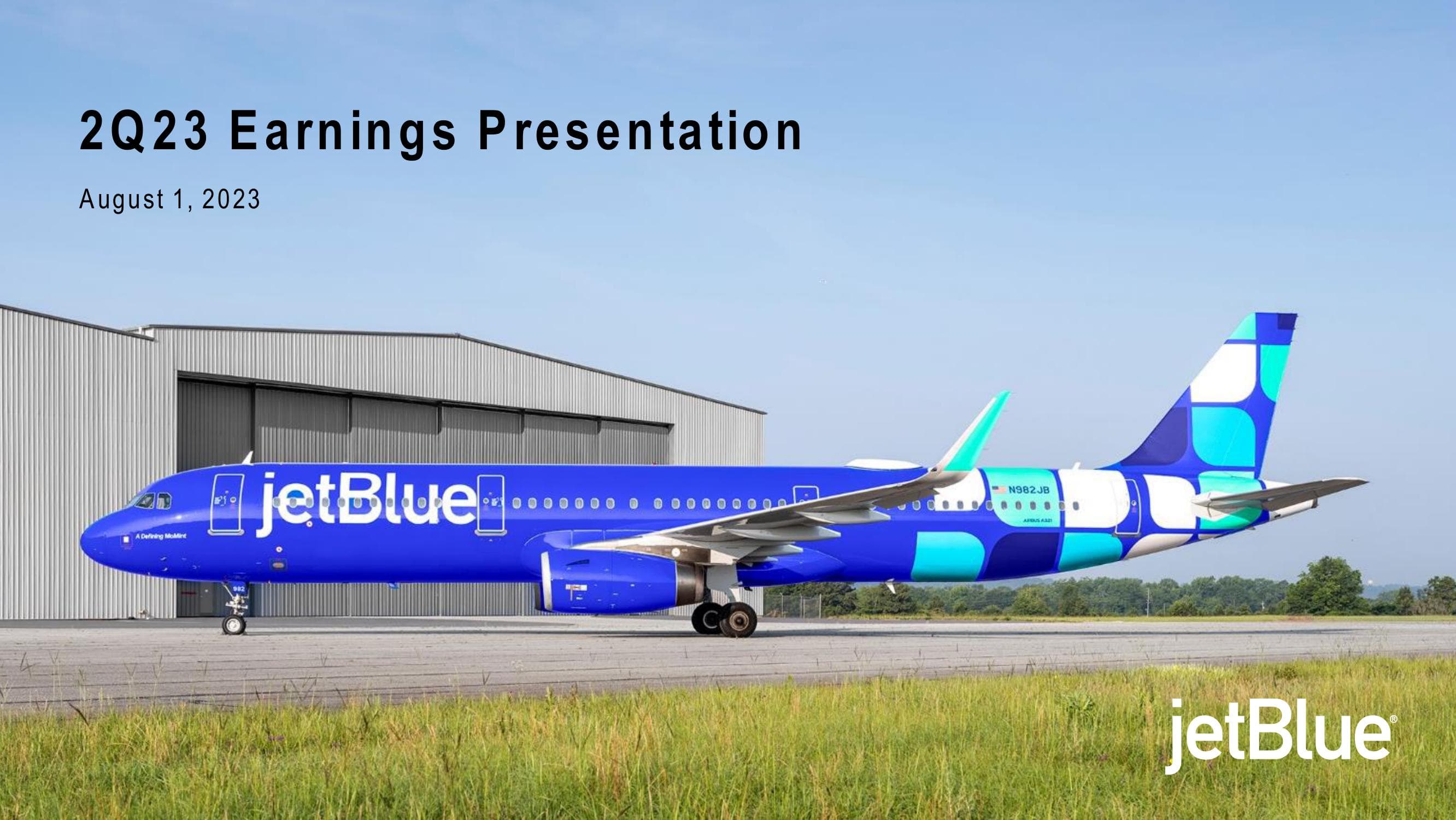 jetBlue Results Presentation Deck image