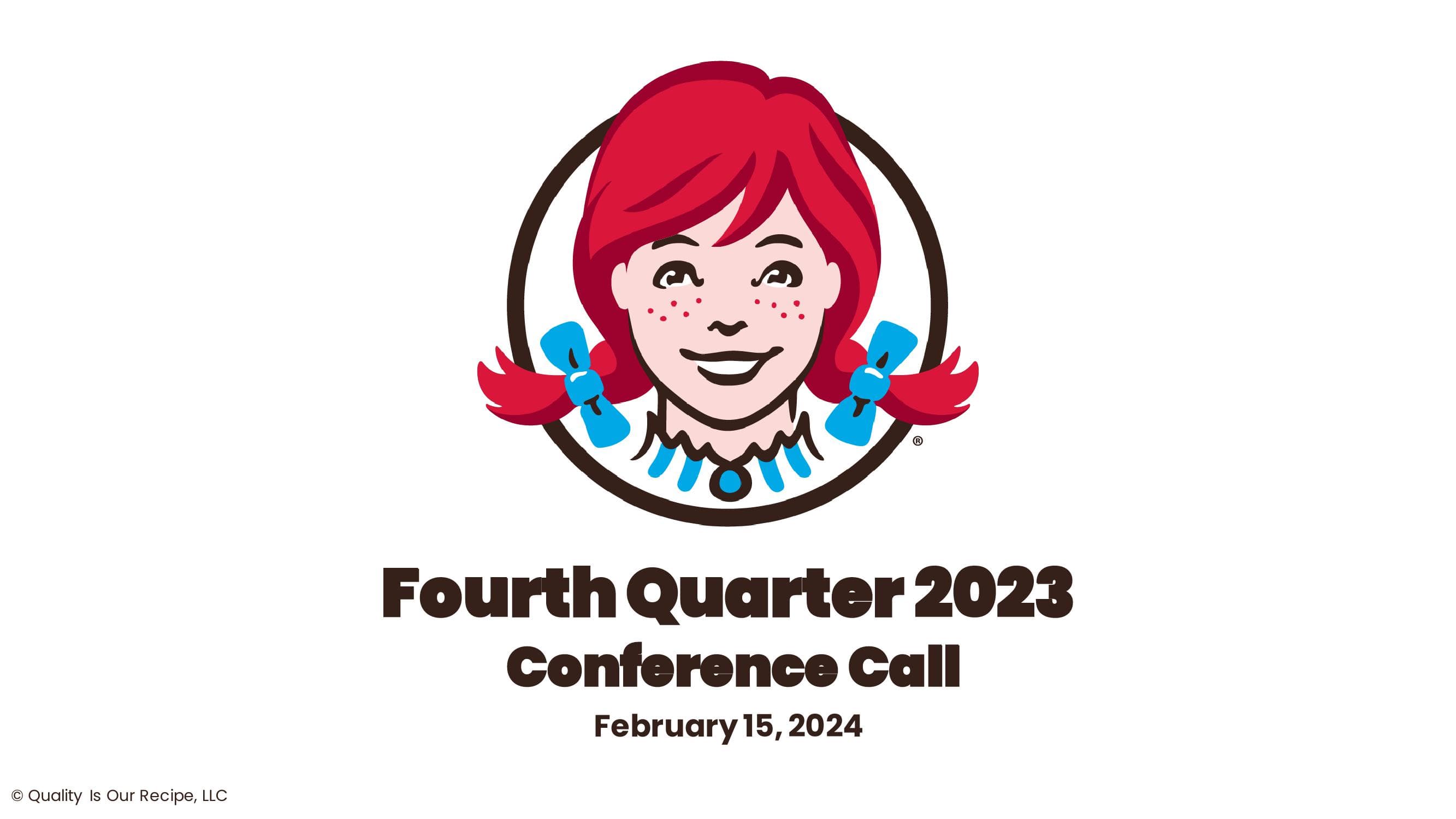 Wendy's Fourth Quarter 2023 image