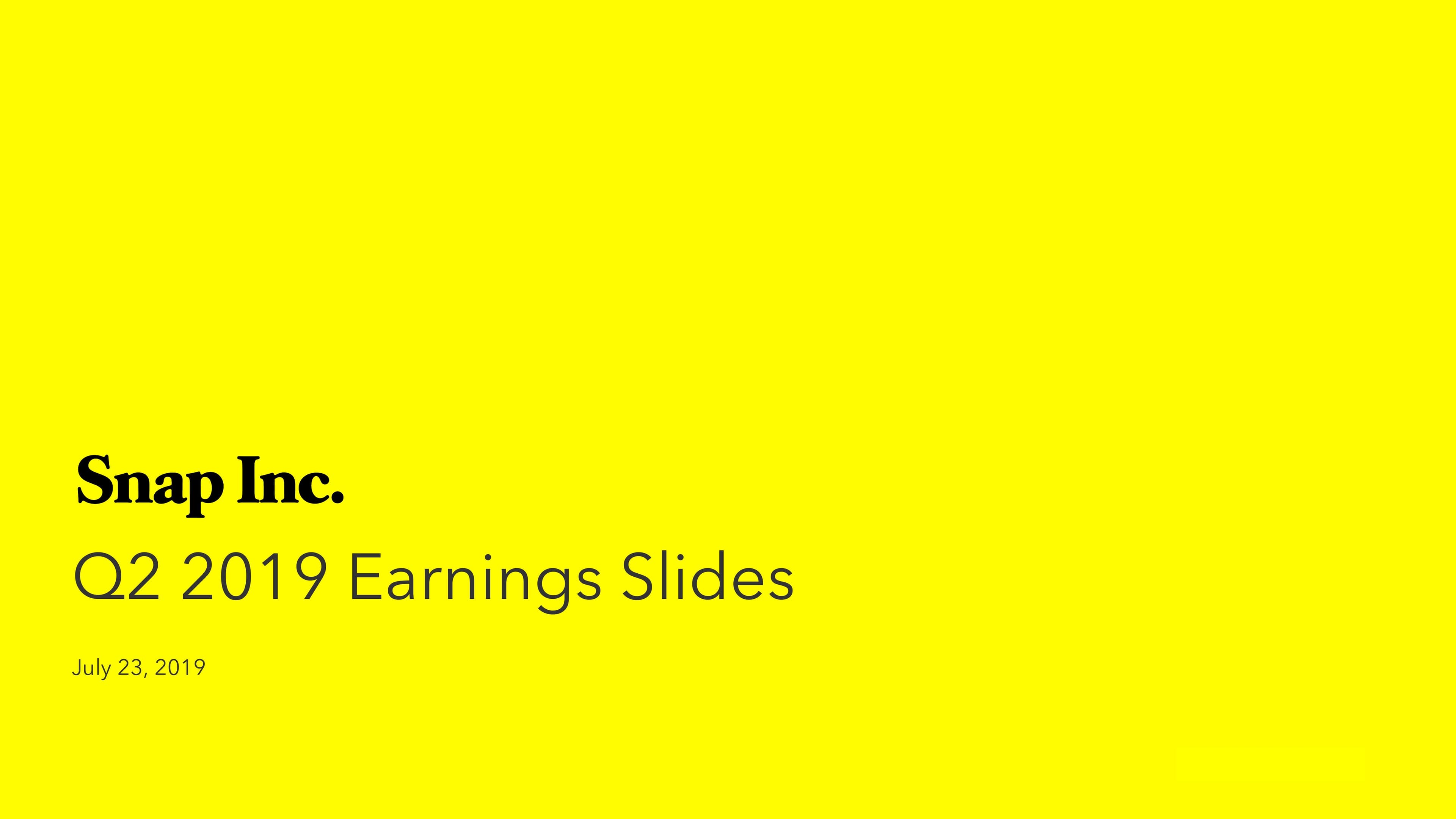 Snap Inc Results Presentation Deck image