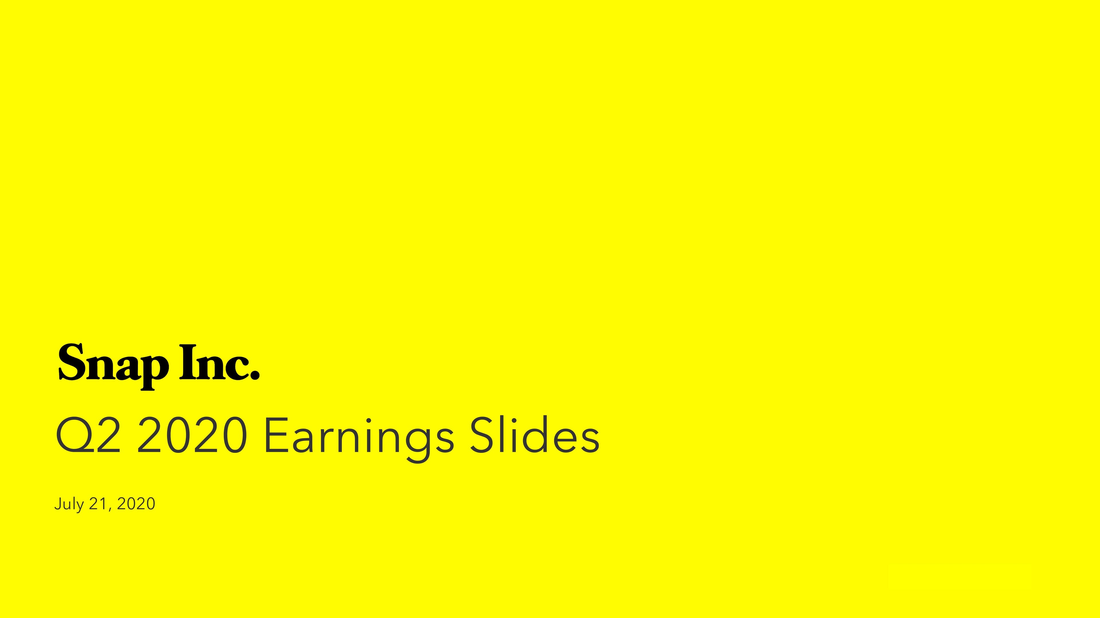 Snap Inc Results Presentation Deck image