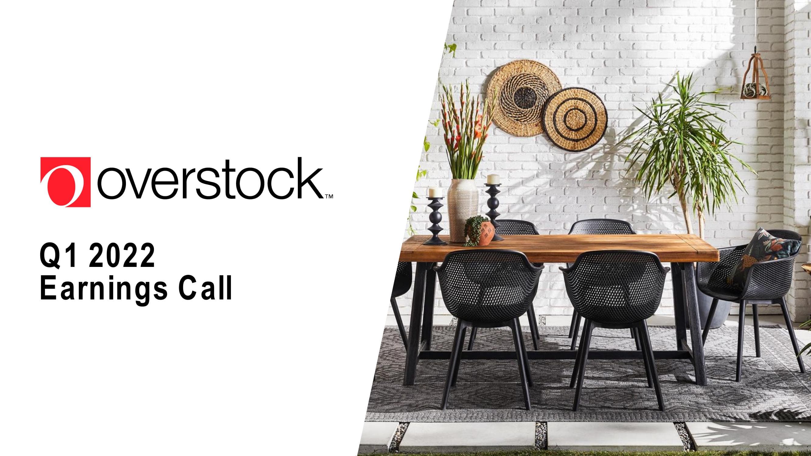 Overstock Results Presentation Deck image