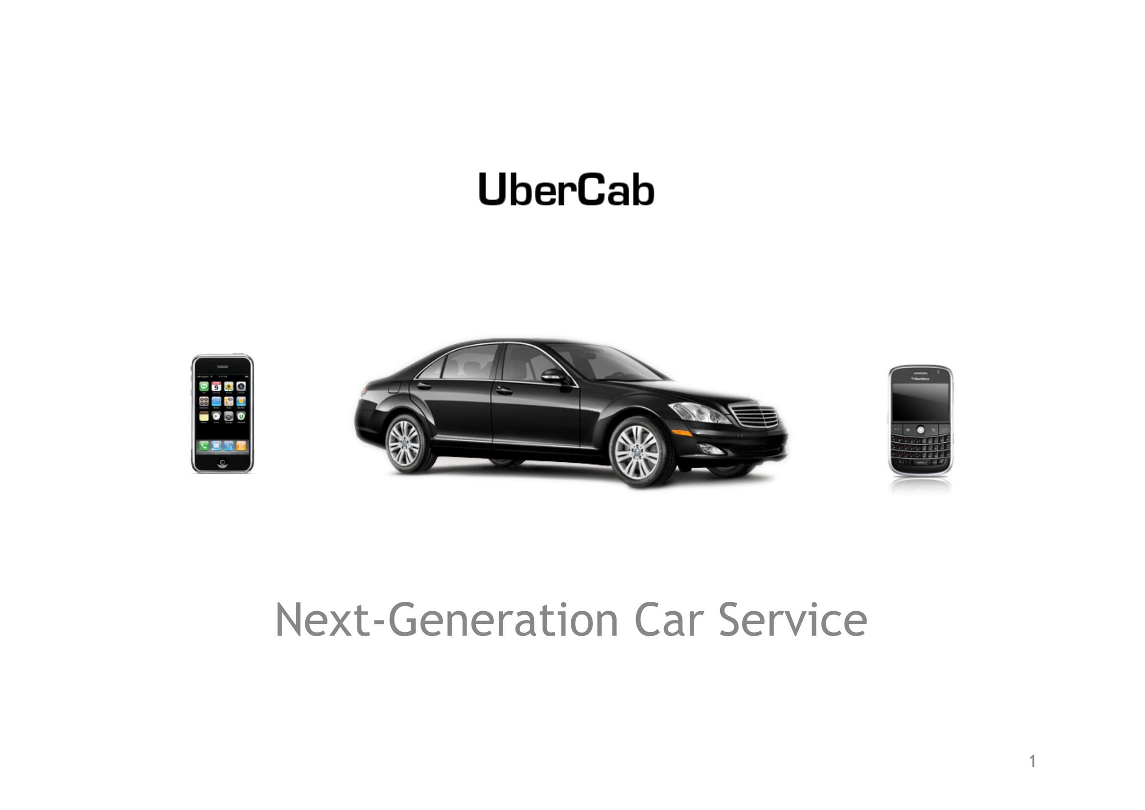 Uber Start Up Pitch Deck image