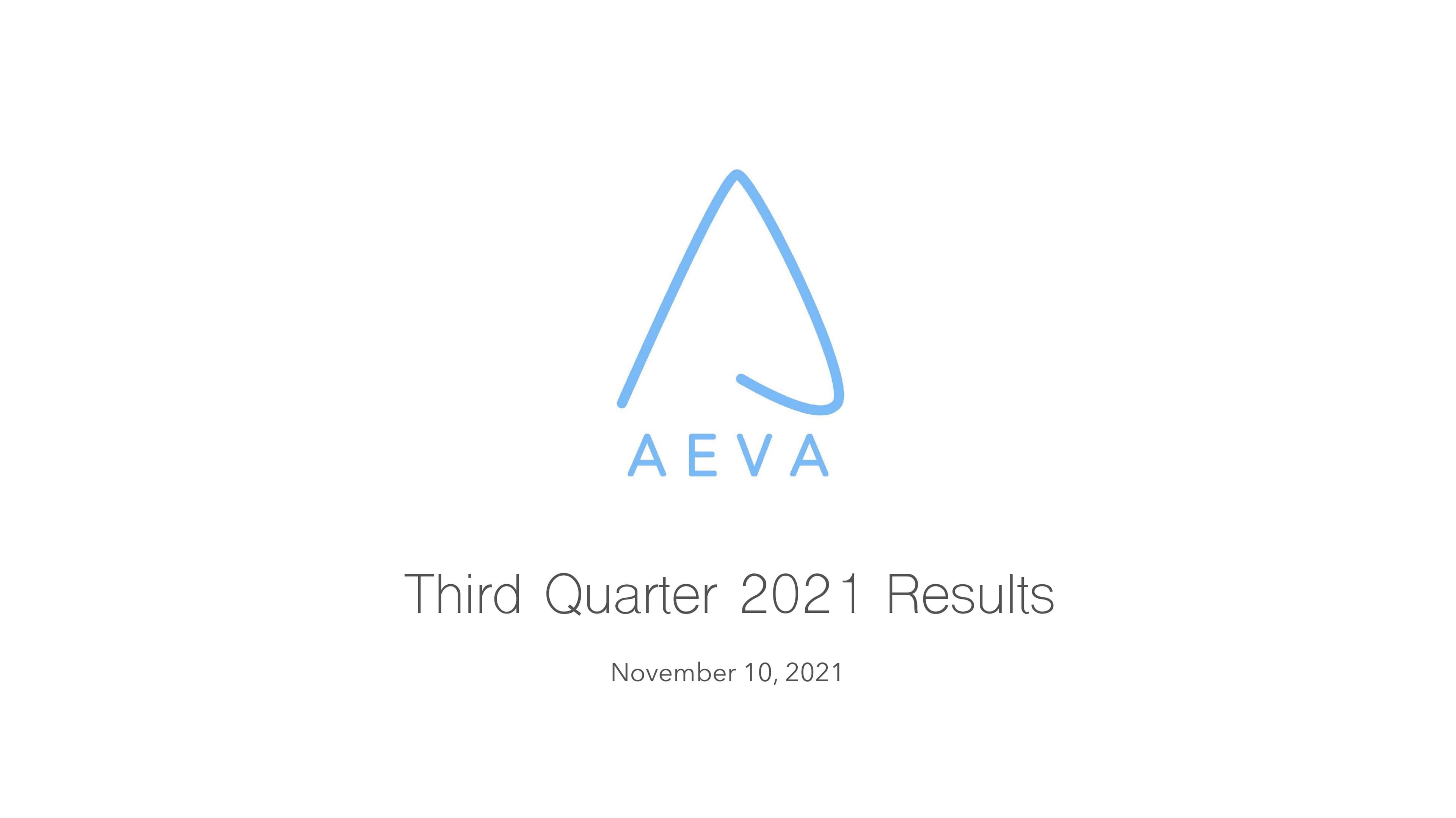 Aeva Results Presentation Deck image