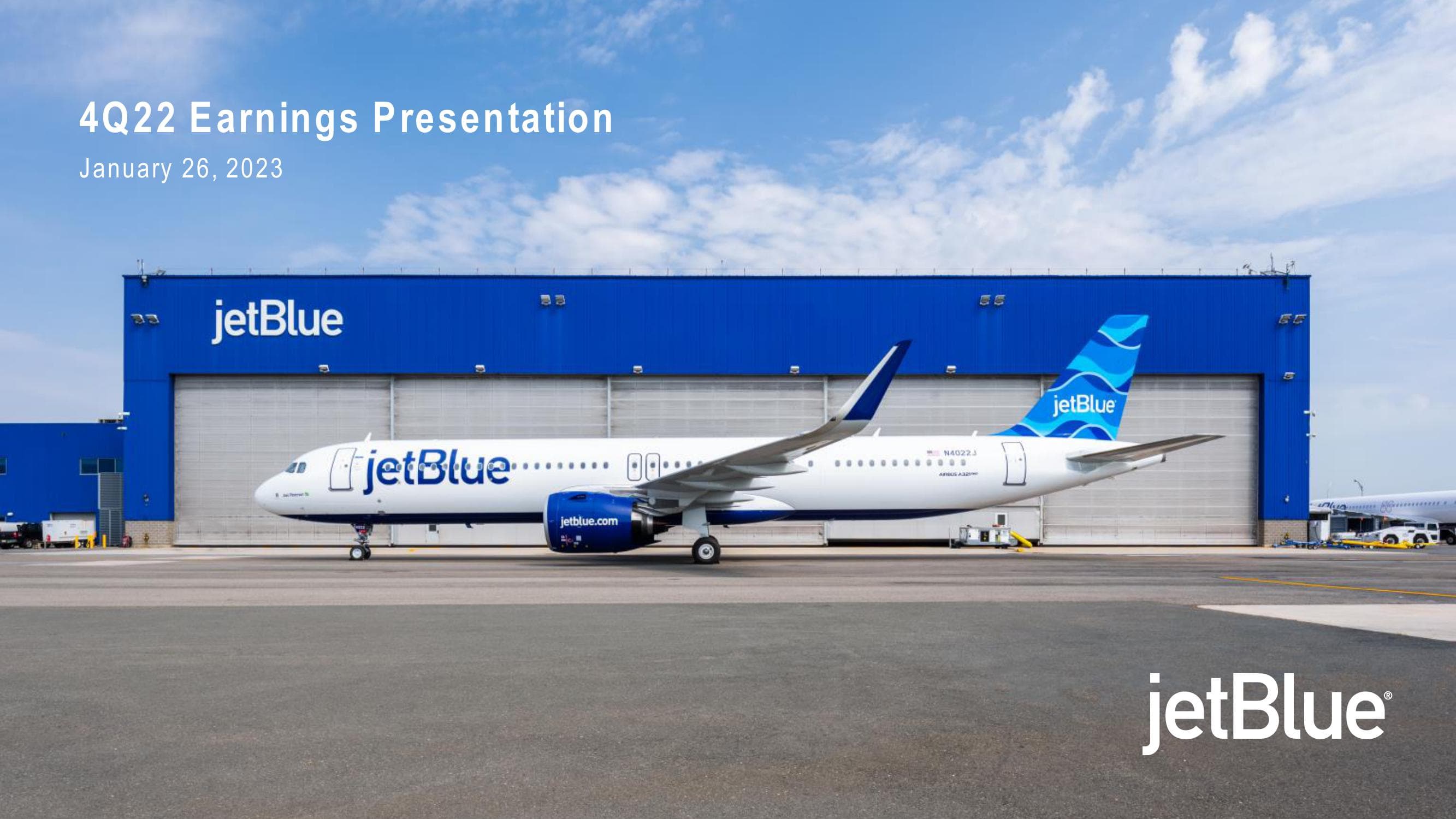 jetBlue Results Presentation Deck image