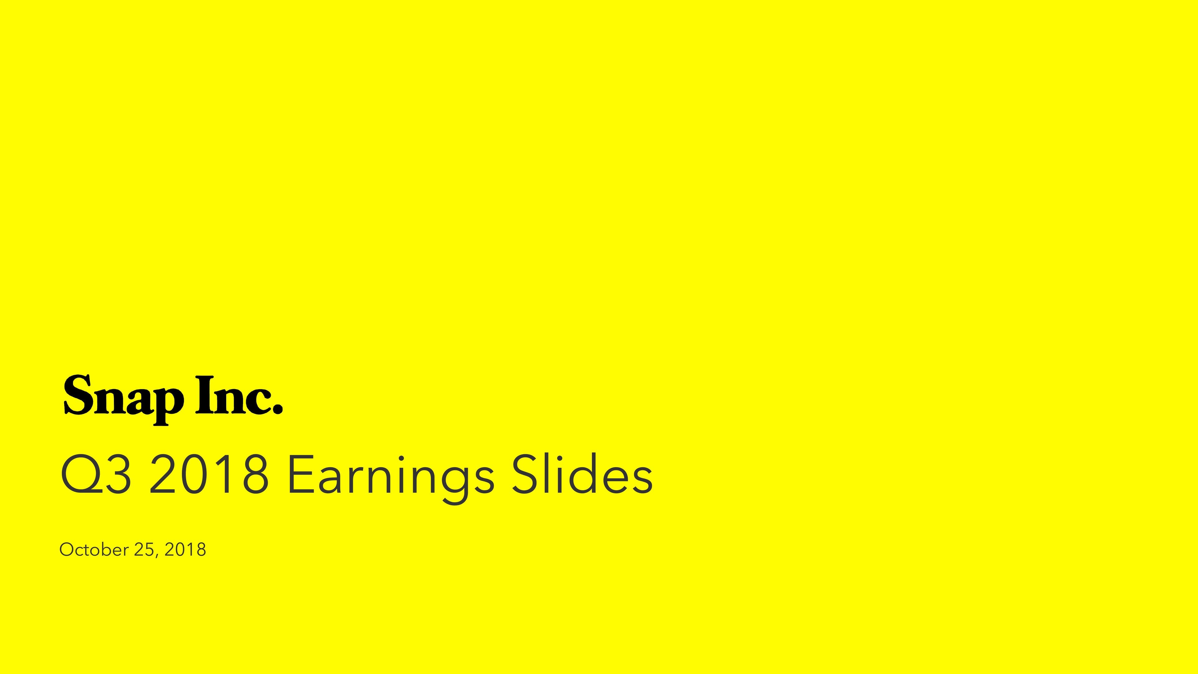 Snap Inc Results Presentation Deck image