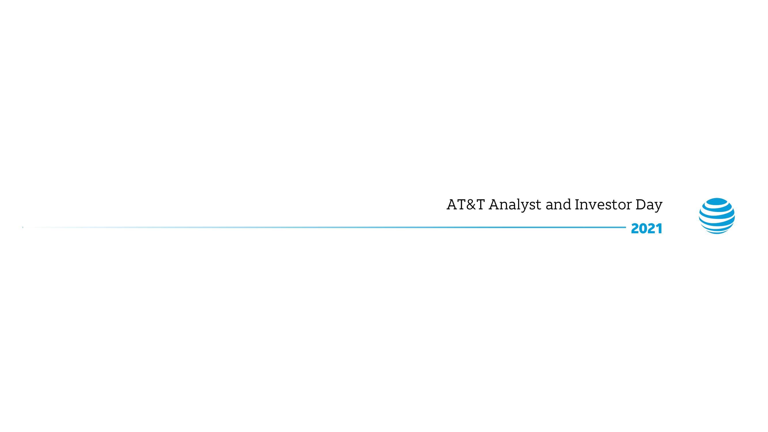 AT&T Investor Day Presentation Deck image